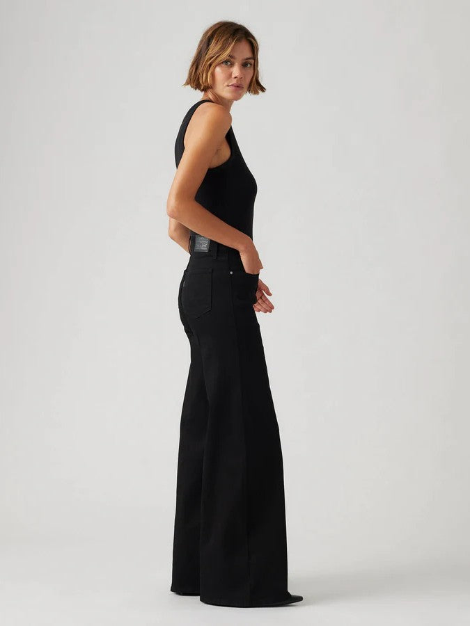 Levi's 318 Shaping Wide Leg Jean - Soft Black