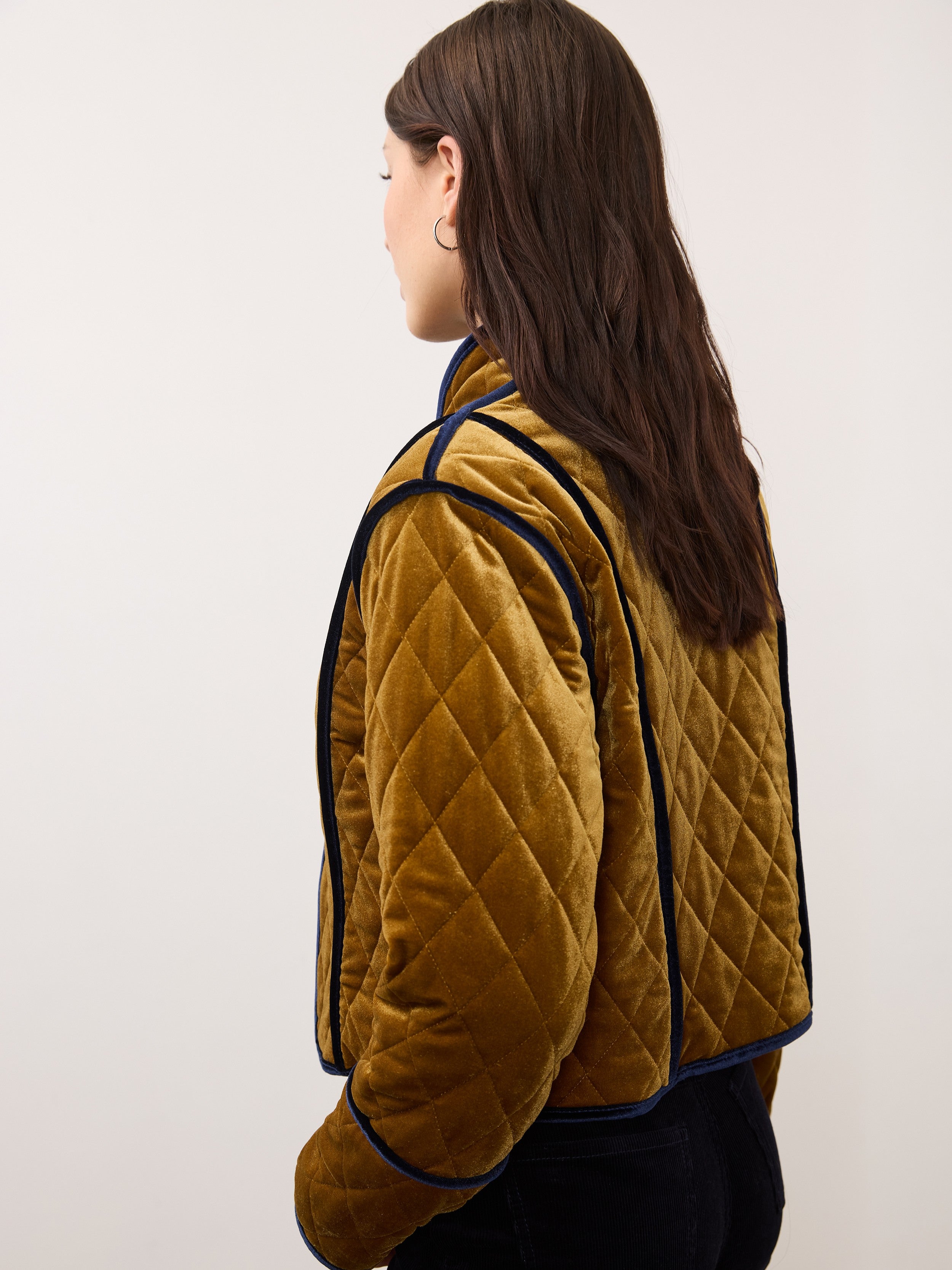 FDJ Quilted Velvet Reversible Jacket