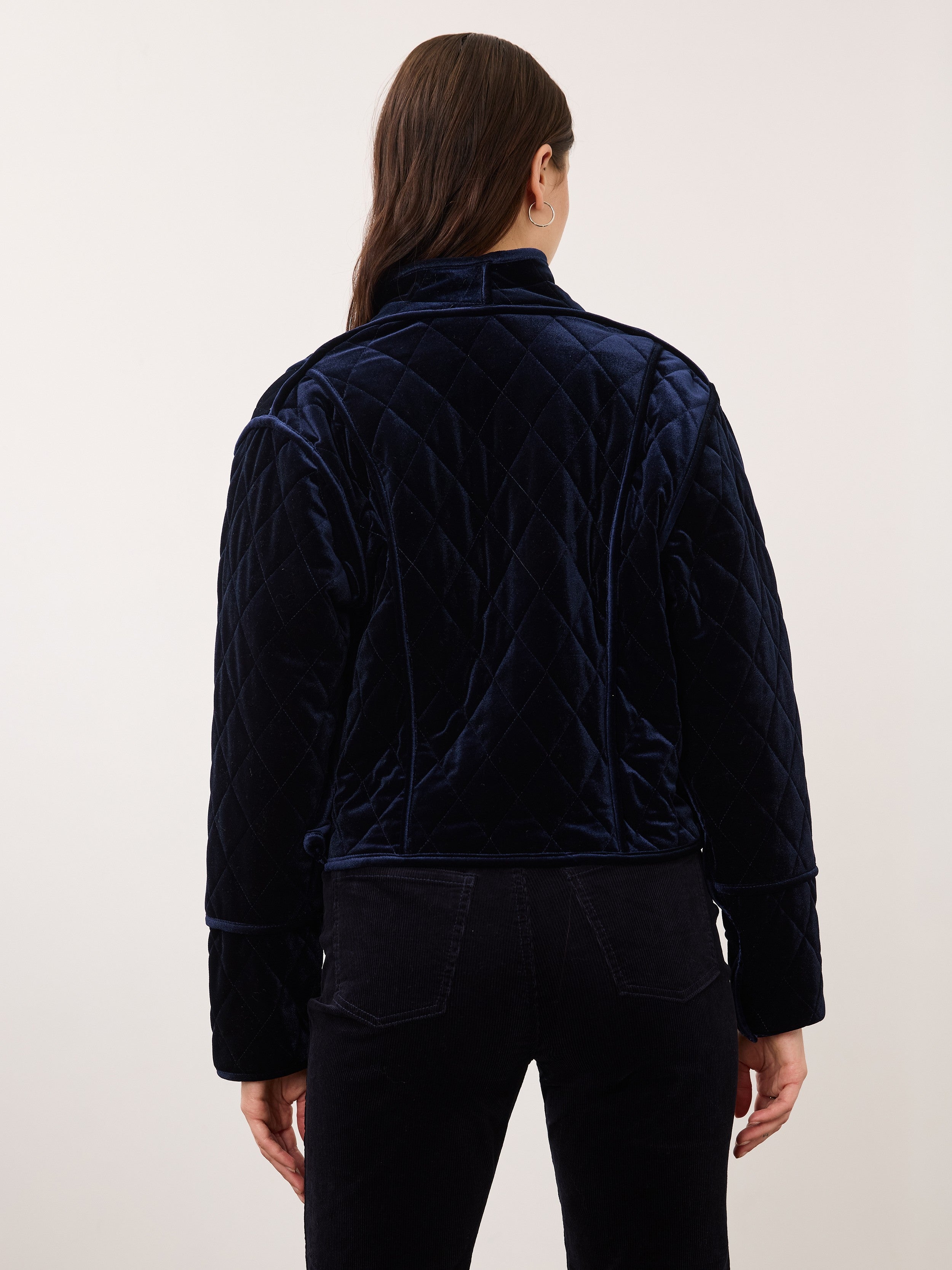 FDJ Quilted Velvet Reversible Jacket