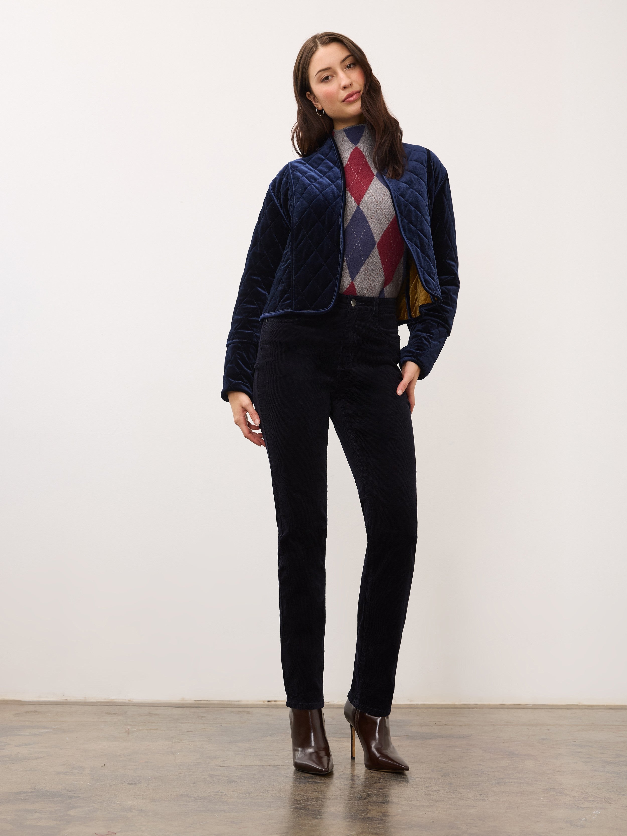 FDJ Quilted Velvet Reversible Jacket
