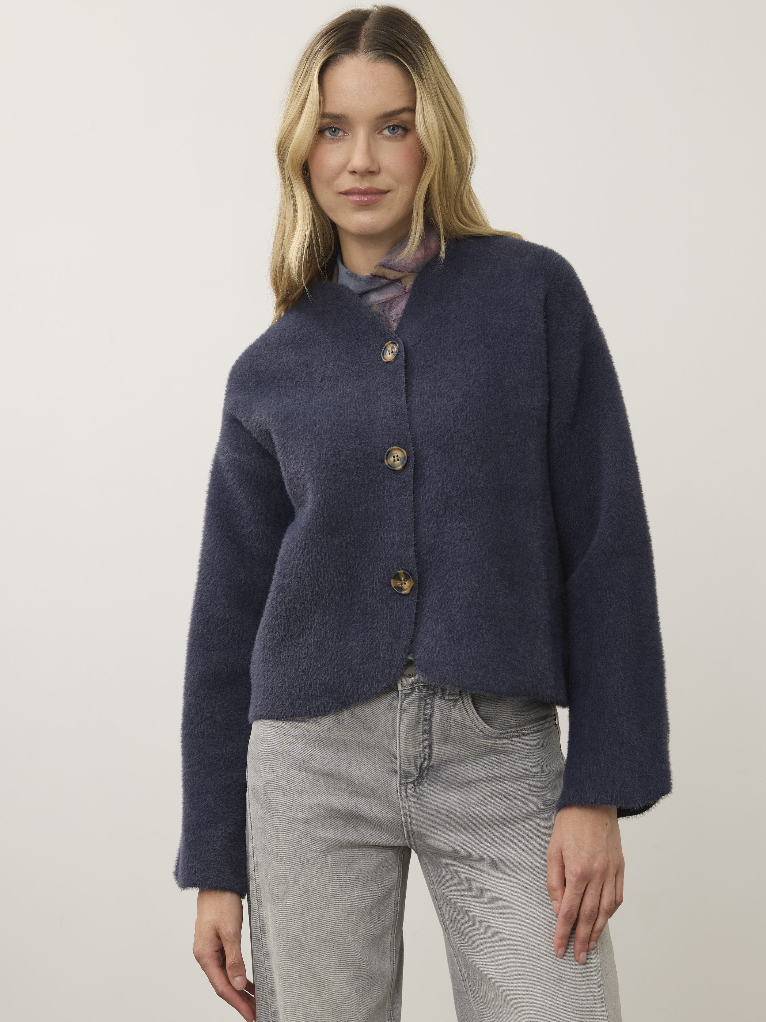 FDJ Almost Cashmere Button Jacket