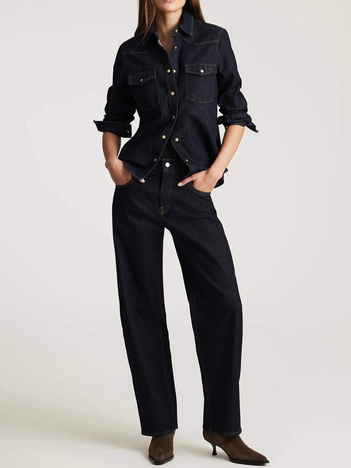 Mavi Nica Rinse Easy Barrel Jeans