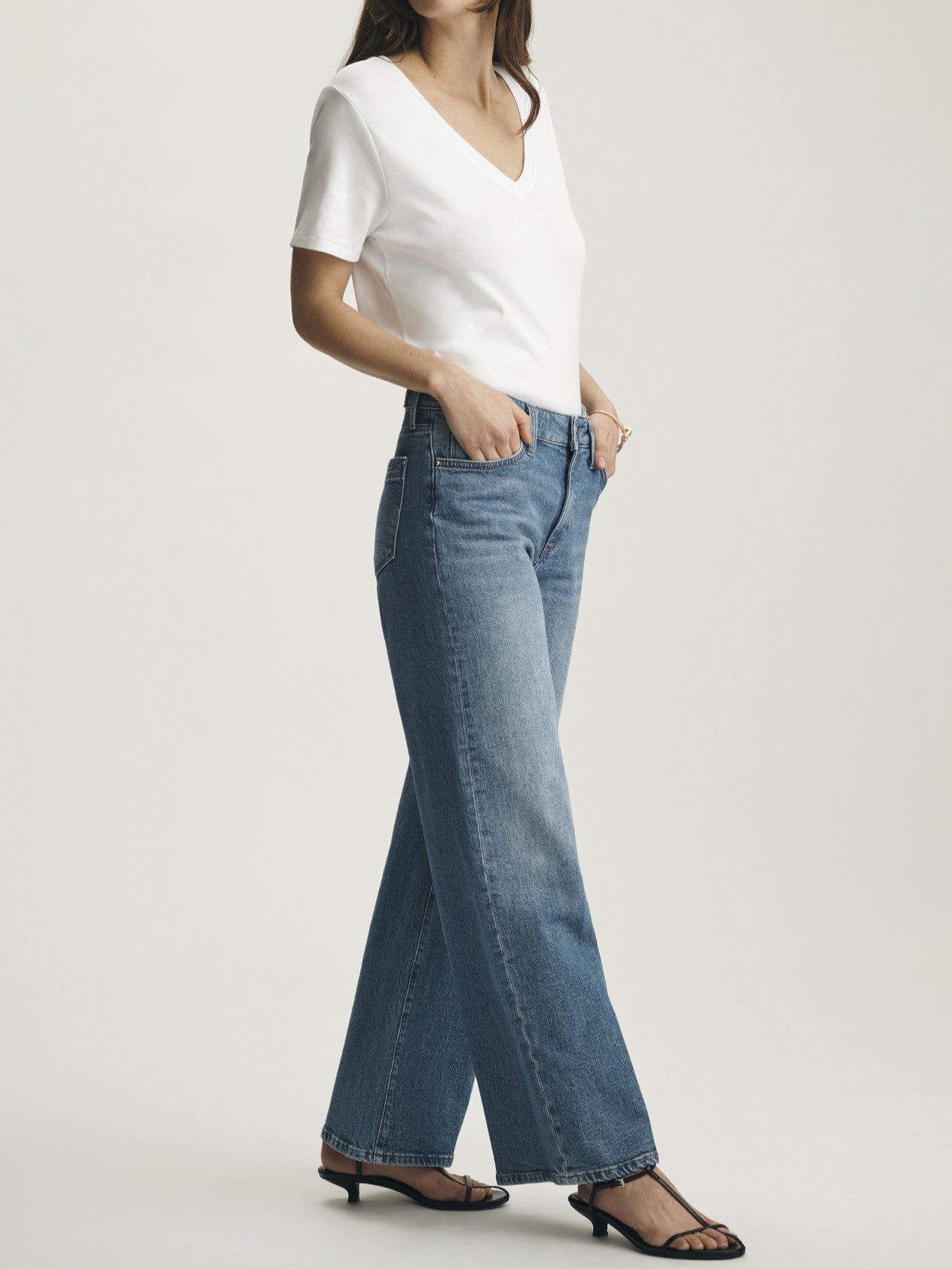 Mavi Paloma Mid Rise Wide Leg Jeans