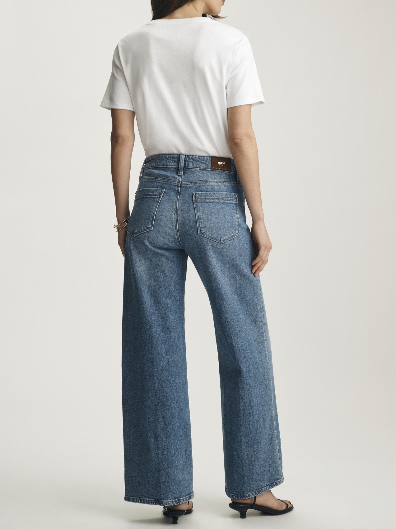Mavi Paloma Mid Rise Wide Leg Jeans
