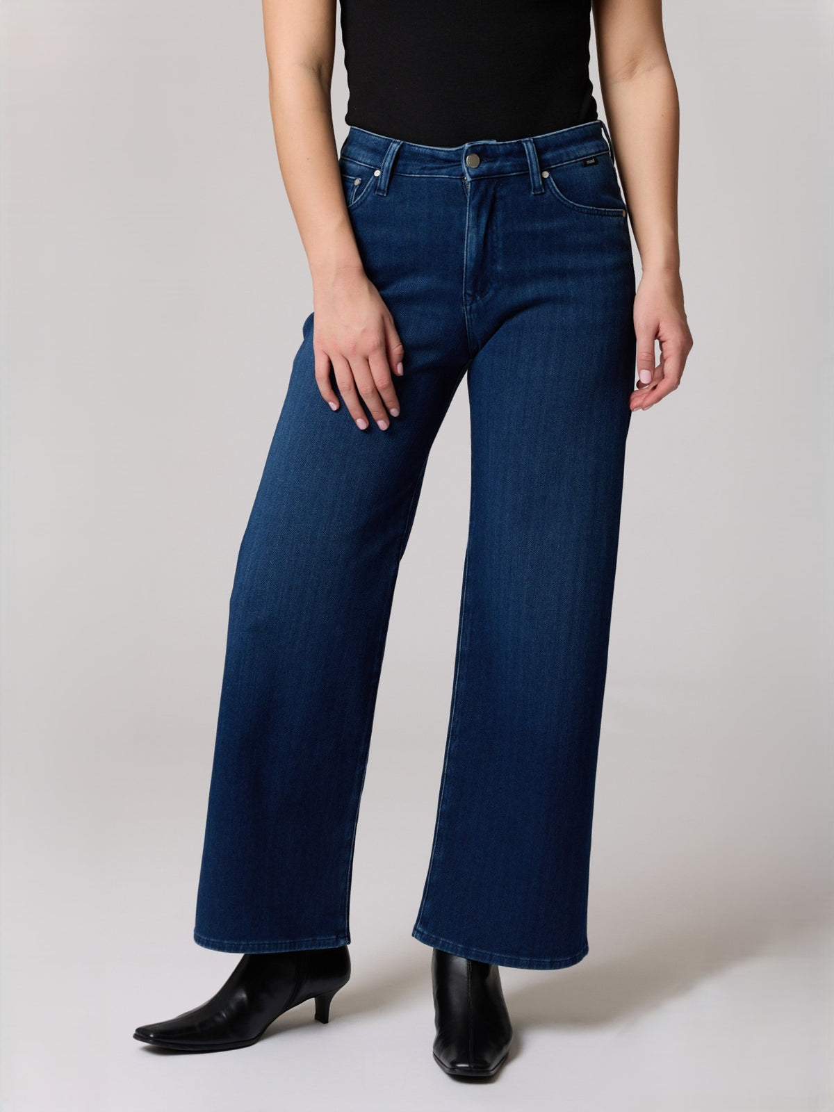 Mavi Paloma Mid Rise Move 30" Wide Leg Jeans