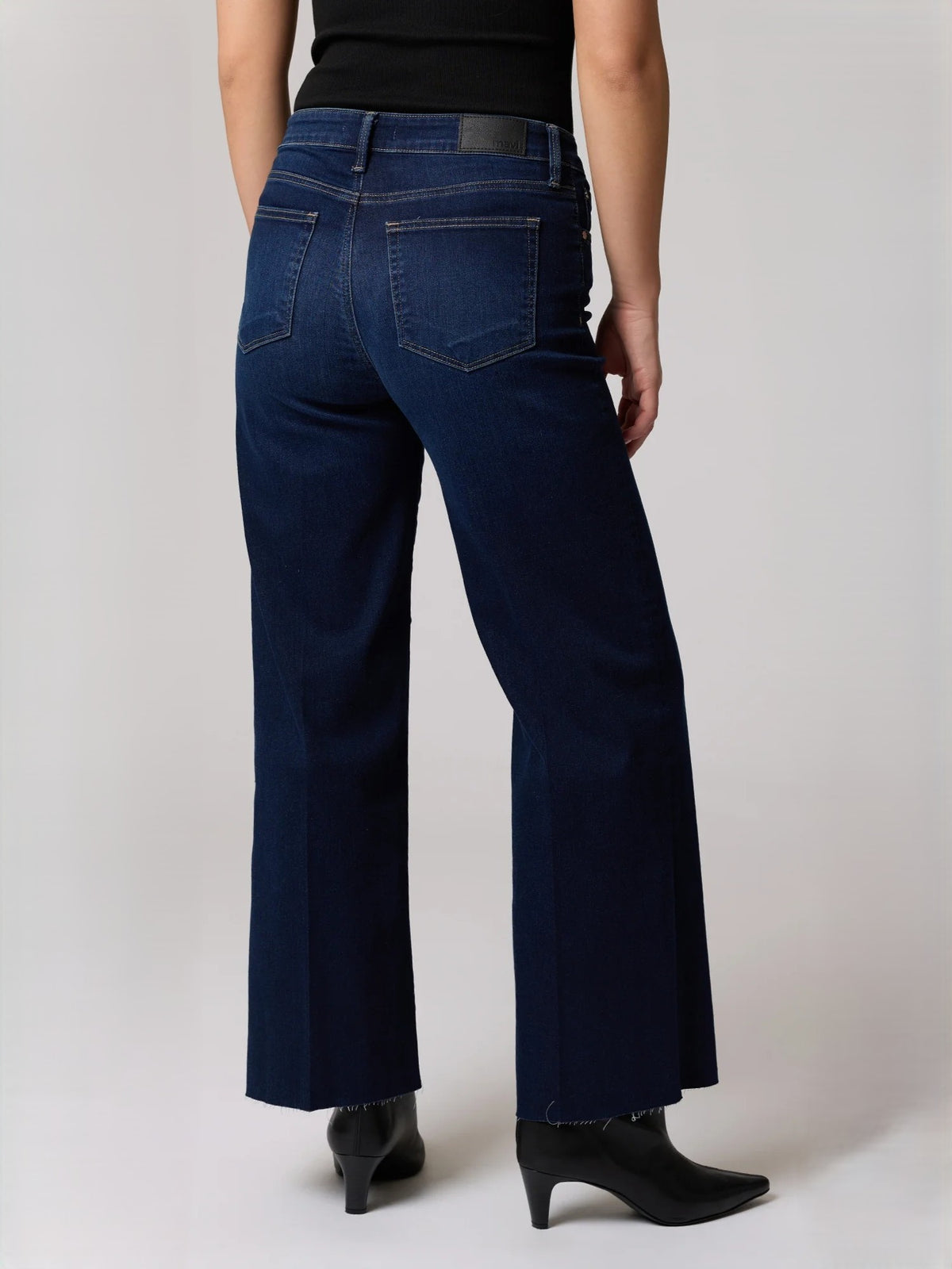 Mavi Paloma Mid Rise Brush 28" Wide Leg Jeans