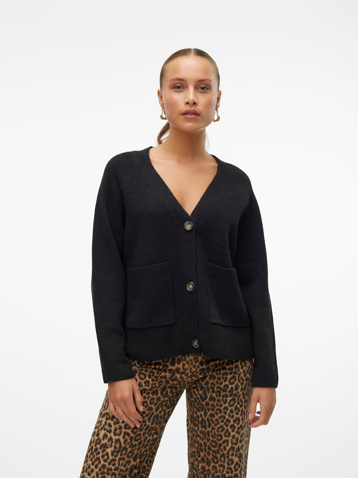 Vero Moda Boom V-Neck Button Cardigan