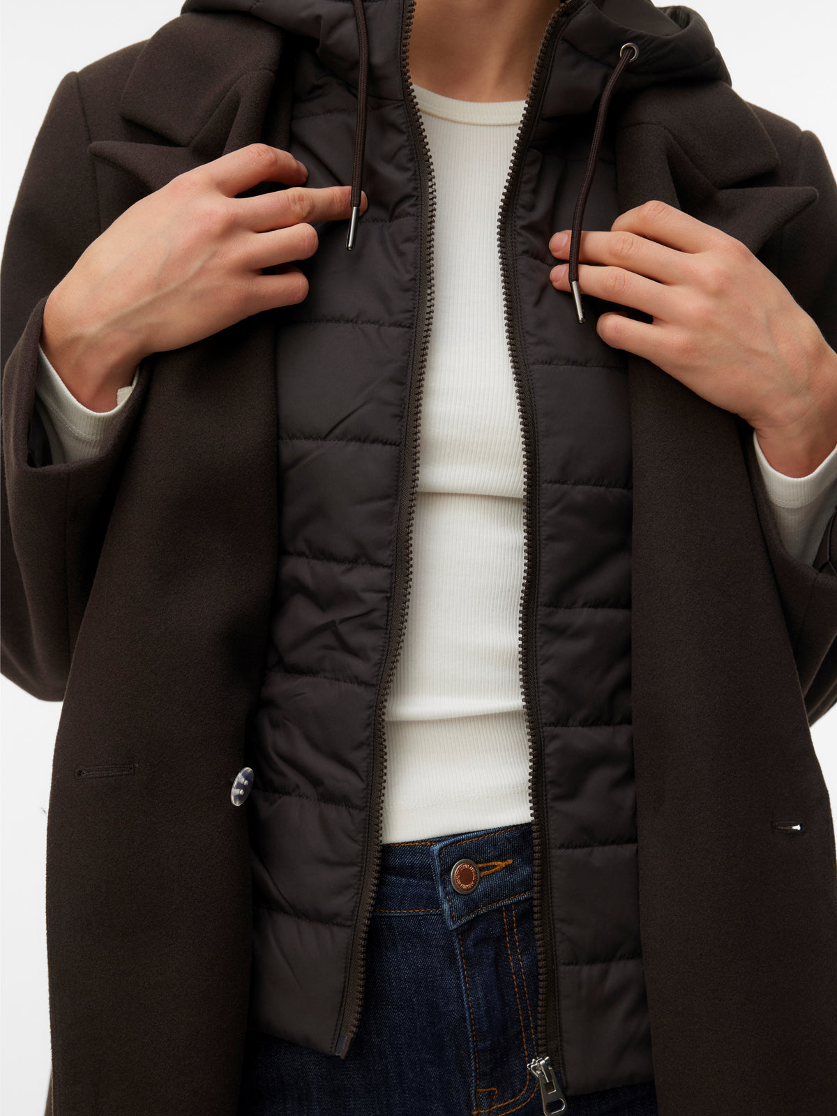 Vero Moda Grace 2-in-1 Button Coat