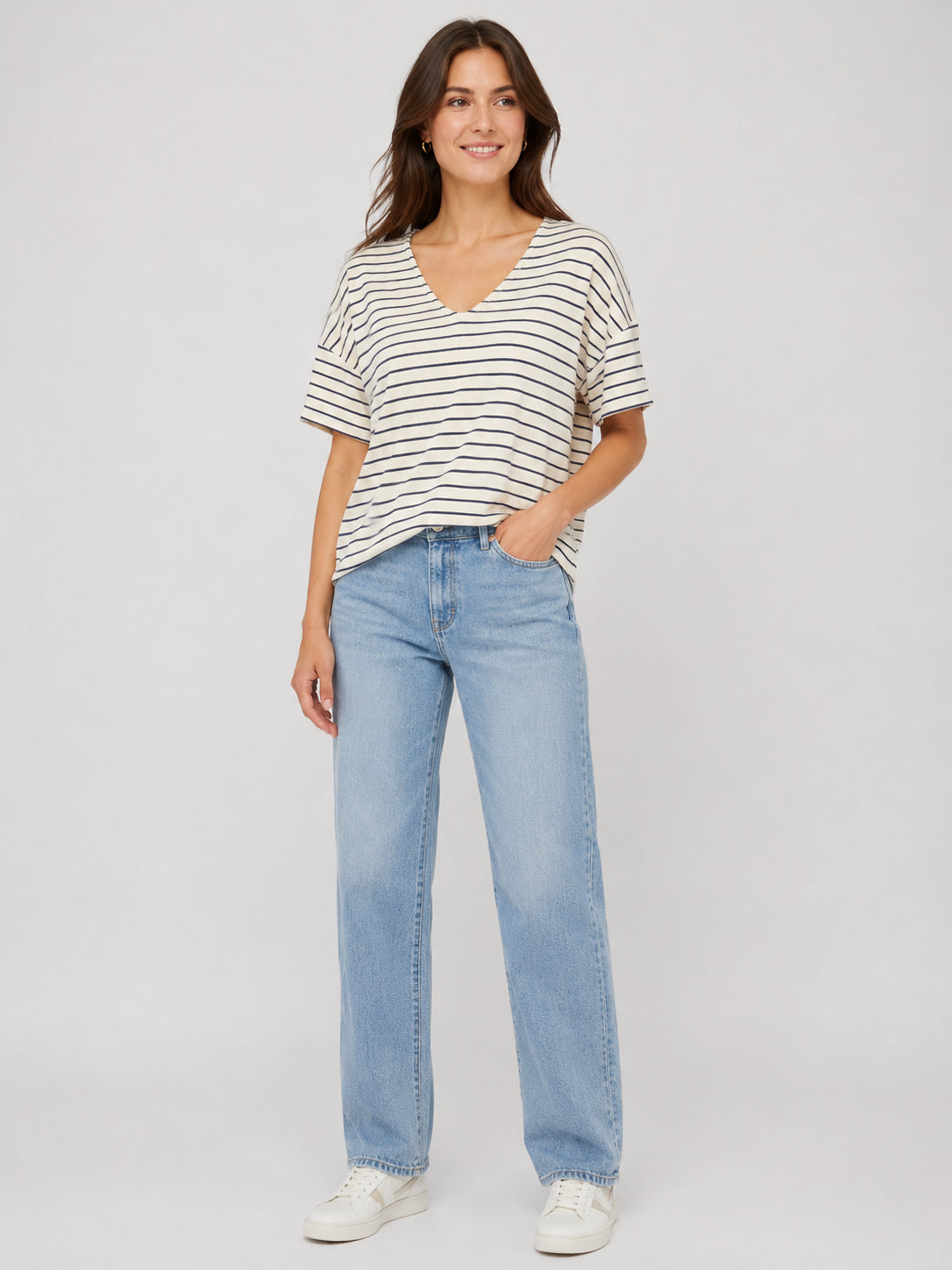 Vero Moda Hol V-Neck Short Sleeve Top
