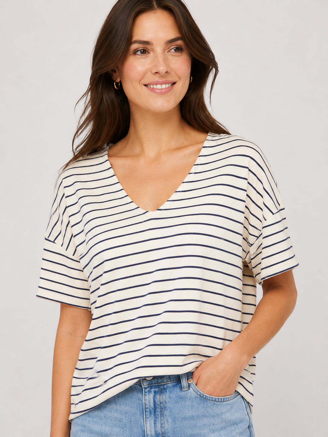 Vero Moda Hol V-Neck Short Sleeve Top