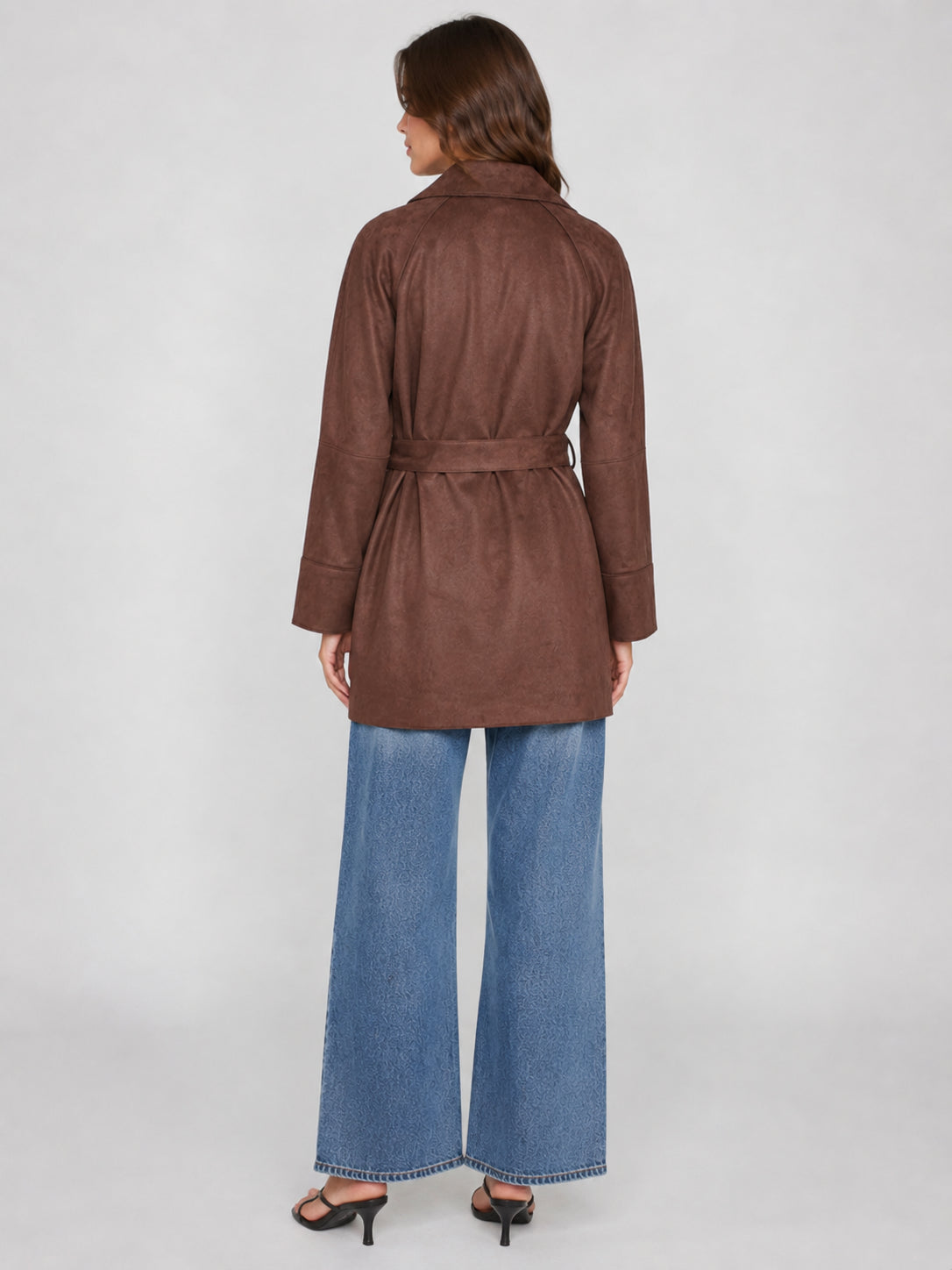 Vero Moda Joselina Faux Suede Belted Jacket