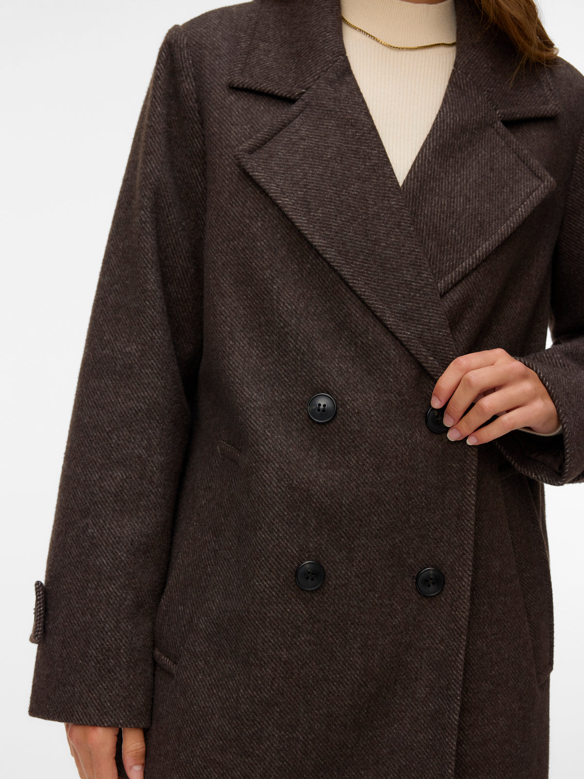 Vero Moda Eva Long Double Breasted Coat