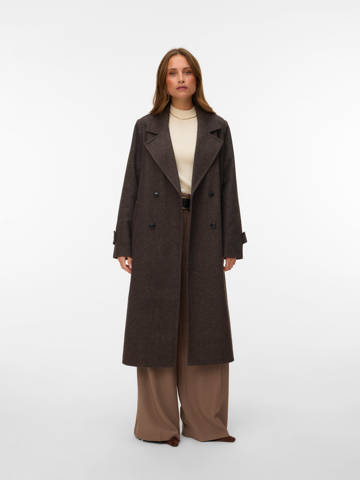 Vero Moda Eva Long Double Breasted Coat