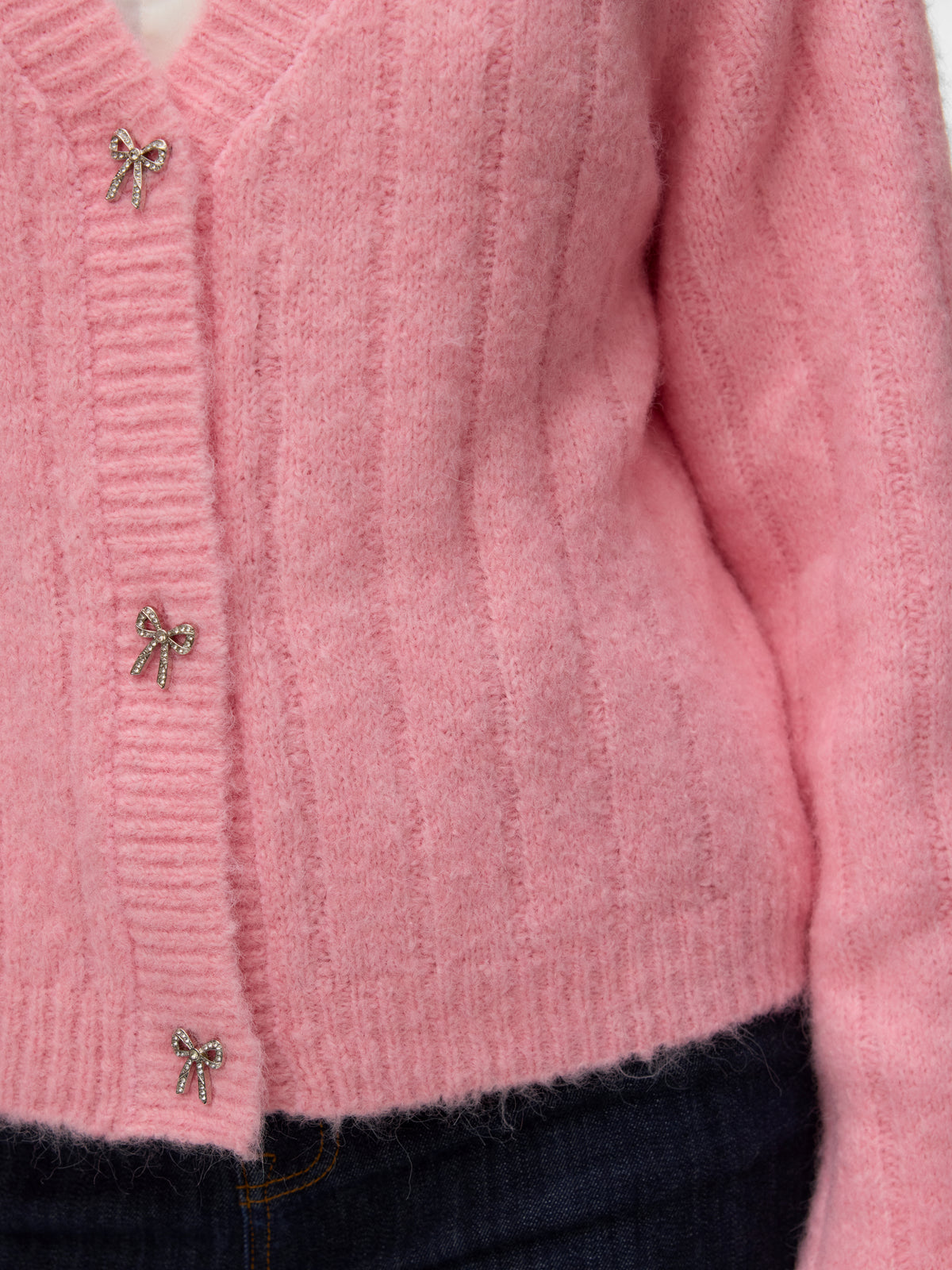 Vero Moda Sally Rhinestone Bow Cardigan