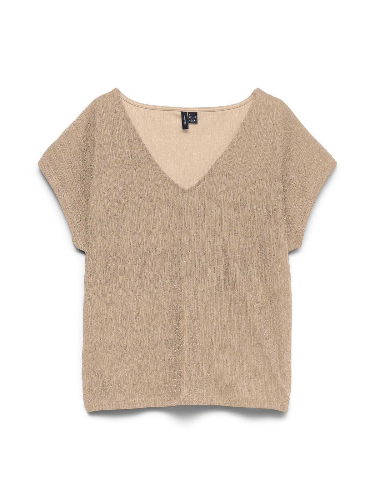 Vero Moda Night Shimmer Short Sleeve V-Neck Top