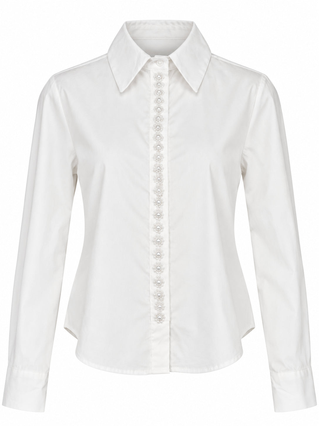 Button Down Pearl Front Shirt