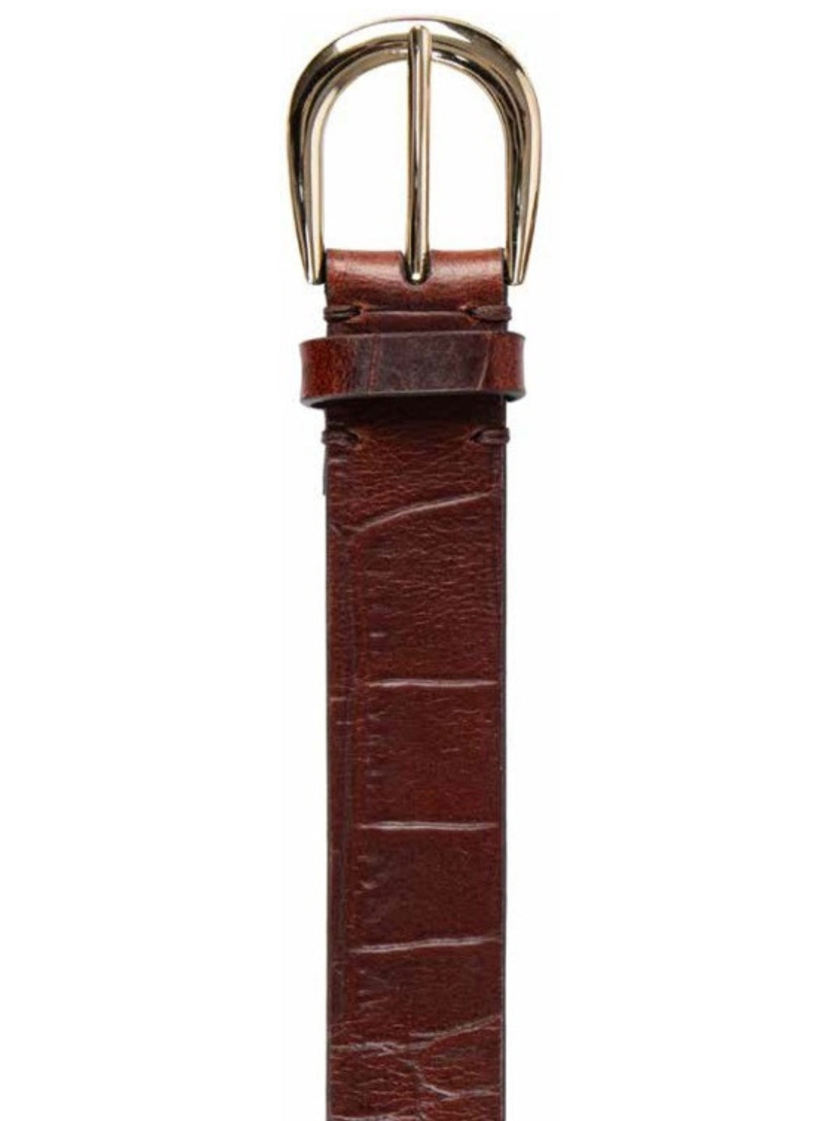 Tribal Hand Tack Harness 1.25" Belt by Tribal Sportswear Inc., brown leather belt with metal buckle
