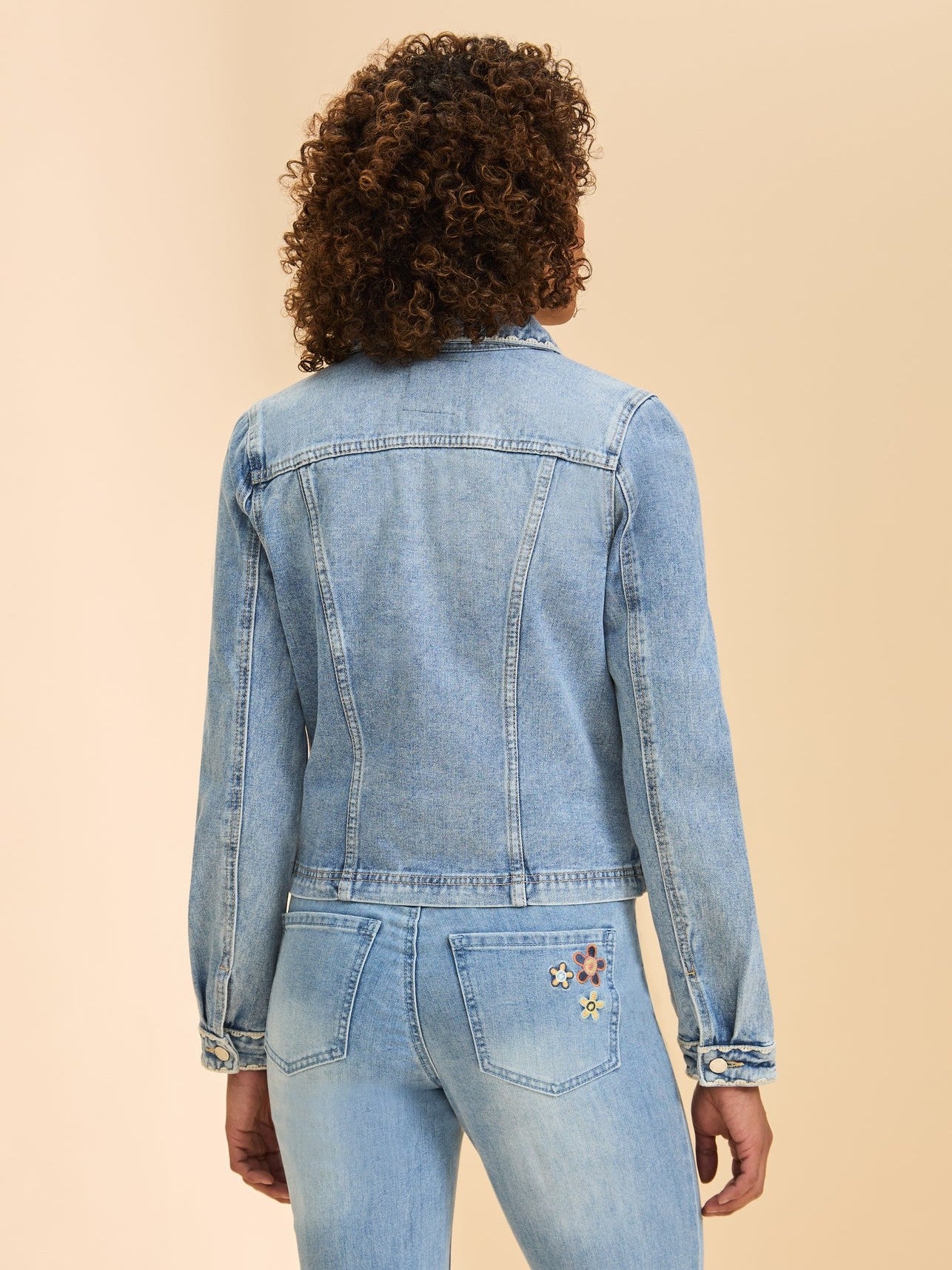 FDJ Embroidered Detail Denim Jacket
