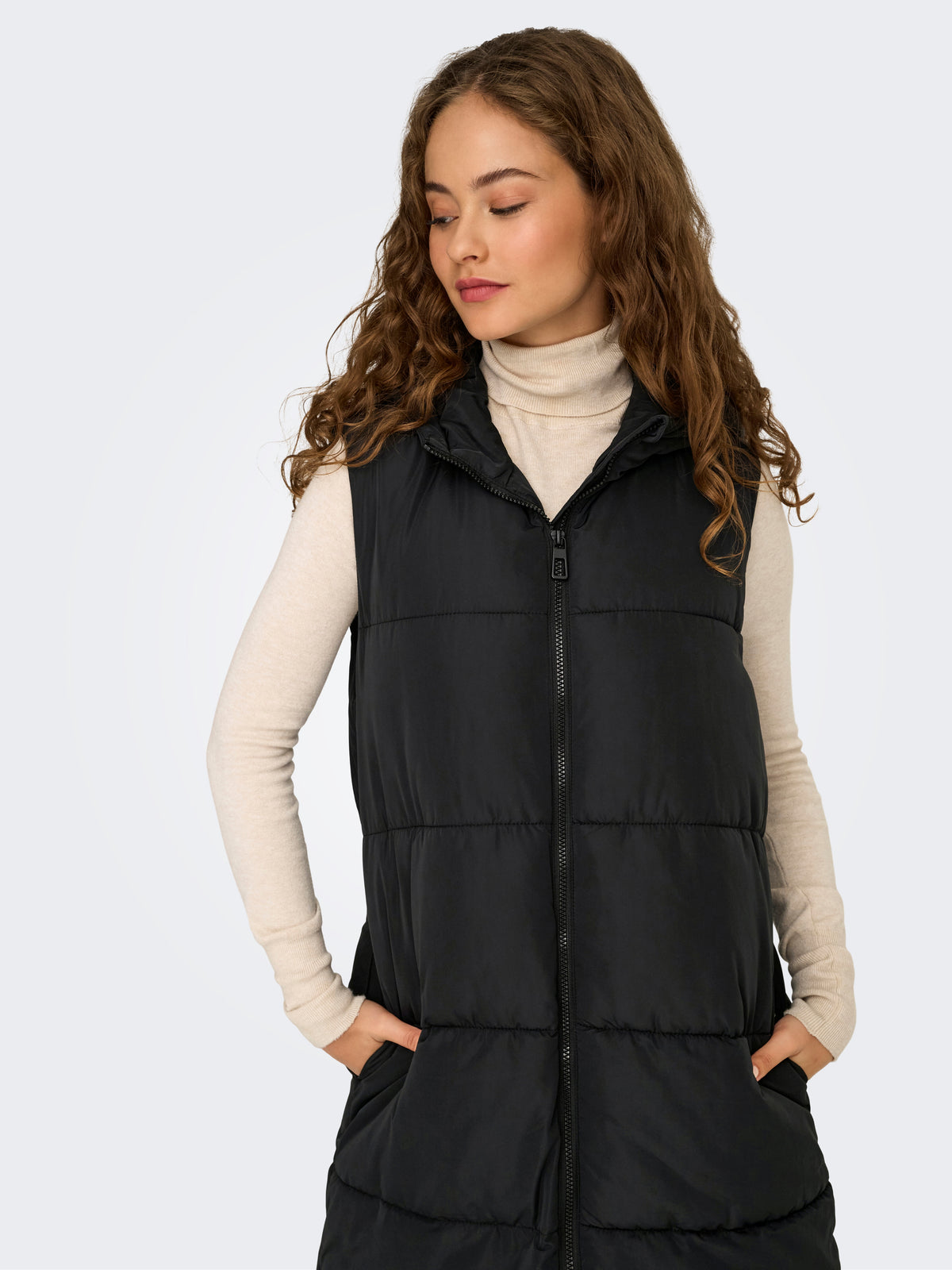 Only Alina Long Hooded Vest