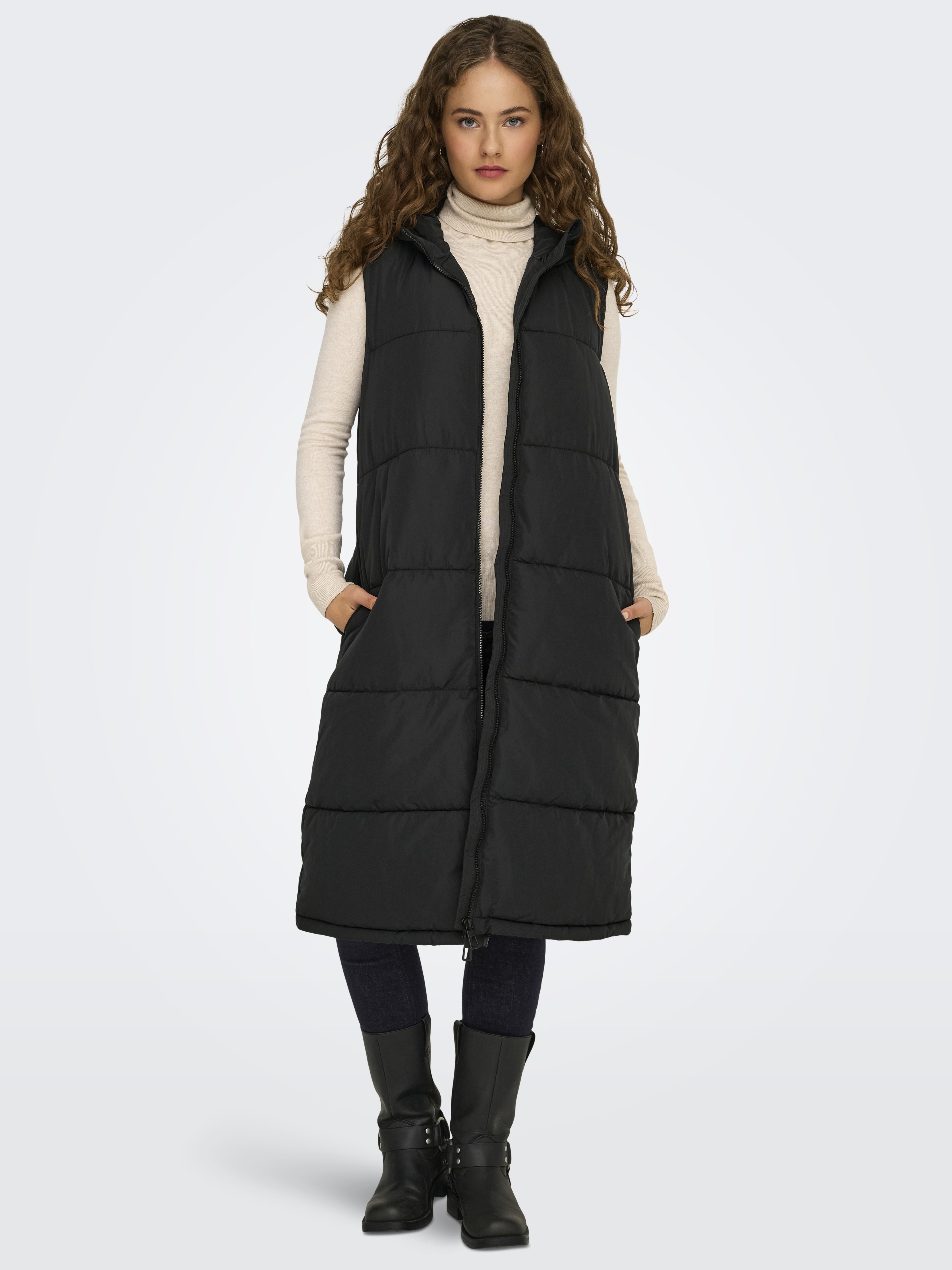 Only Alina Long Hooded Vest