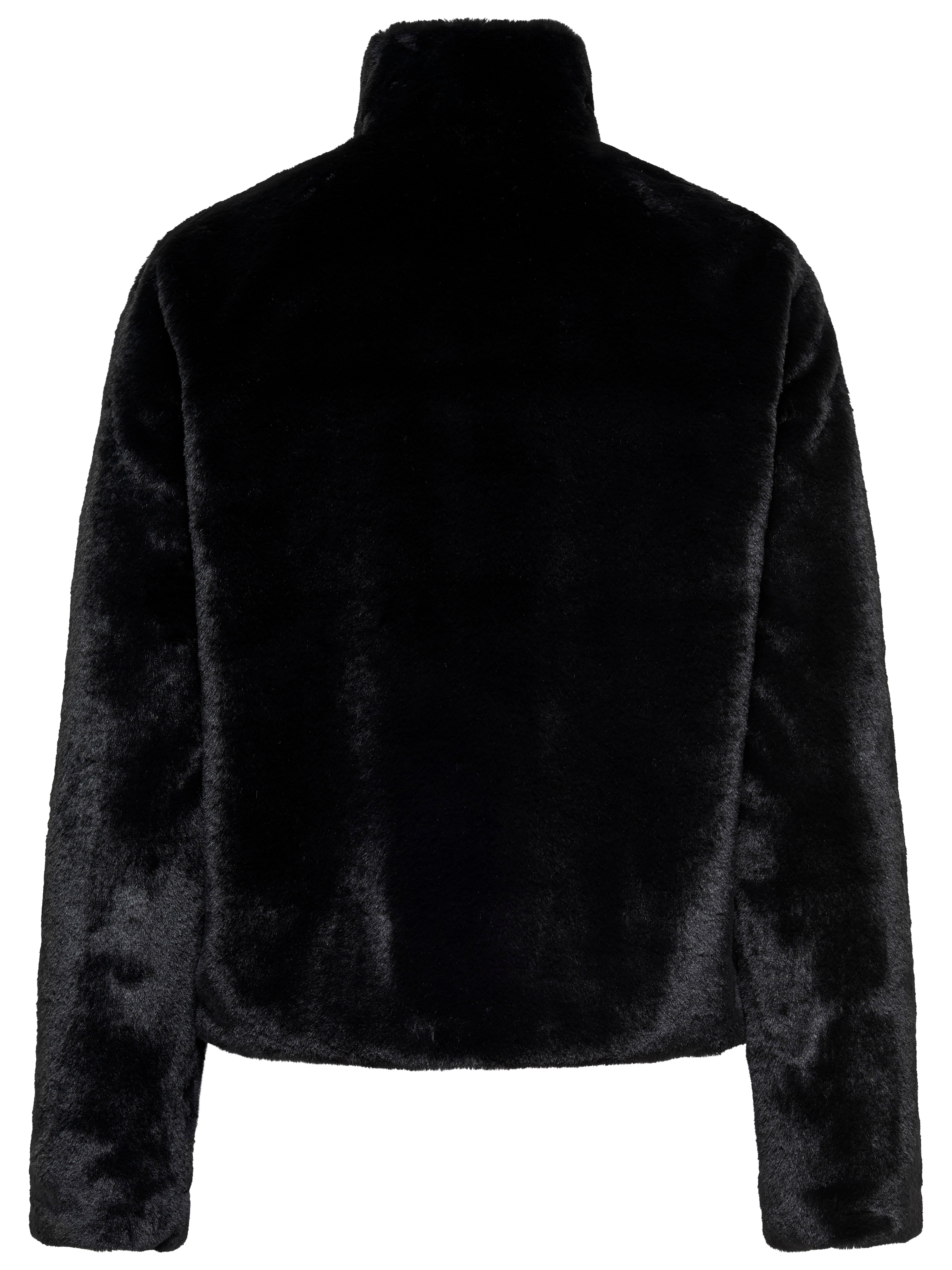 Only New Vida Faux Fur Button Jacket