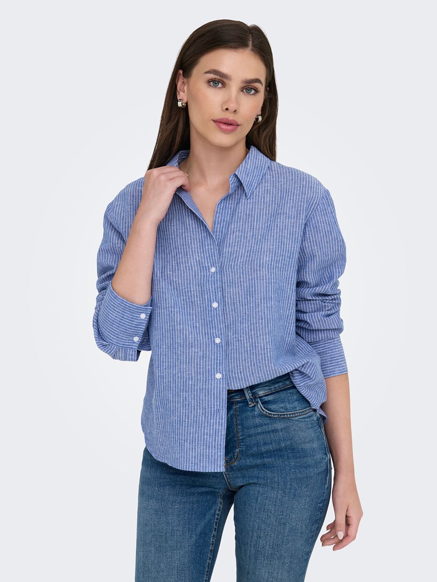 Jacqueline De Yong Linen Blend Button Shirt – Samuel & Co