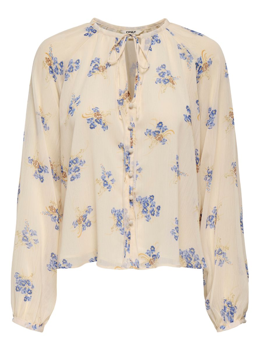 ONLY Fusina Sheer Button  Blouse