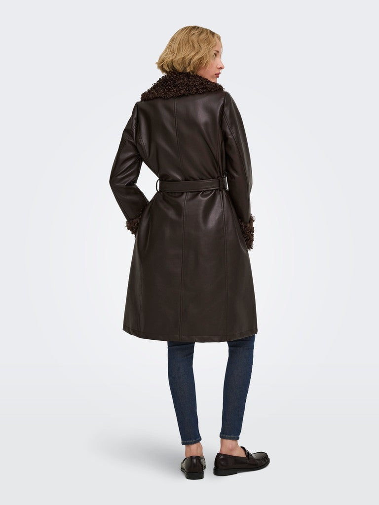Only Marlee Faux Leather Fur Jacket