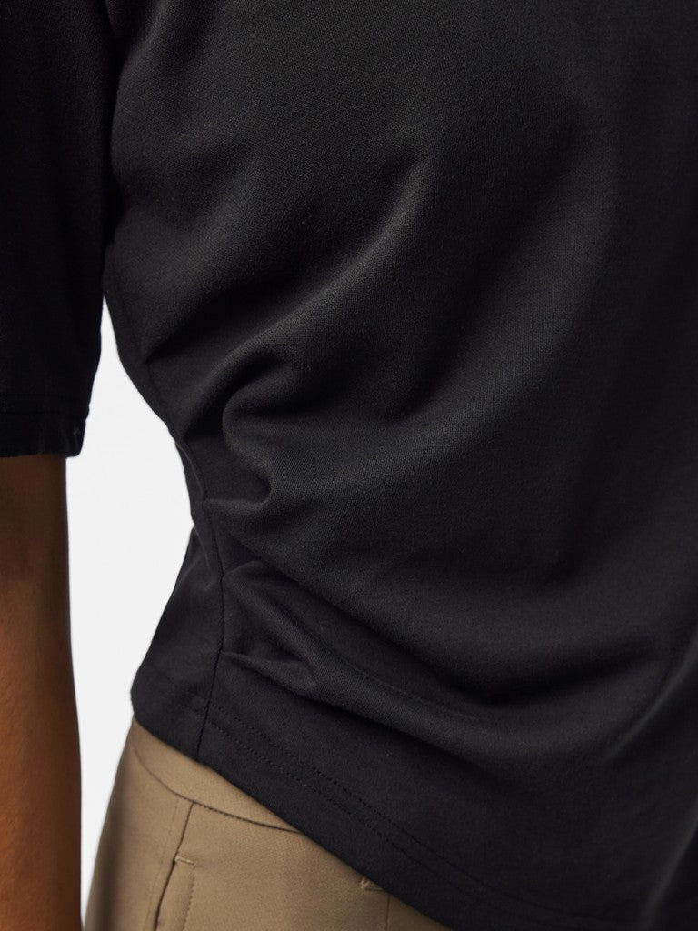 Pieces Victoria Asymmetrical Ruched Short Sleeve Top
