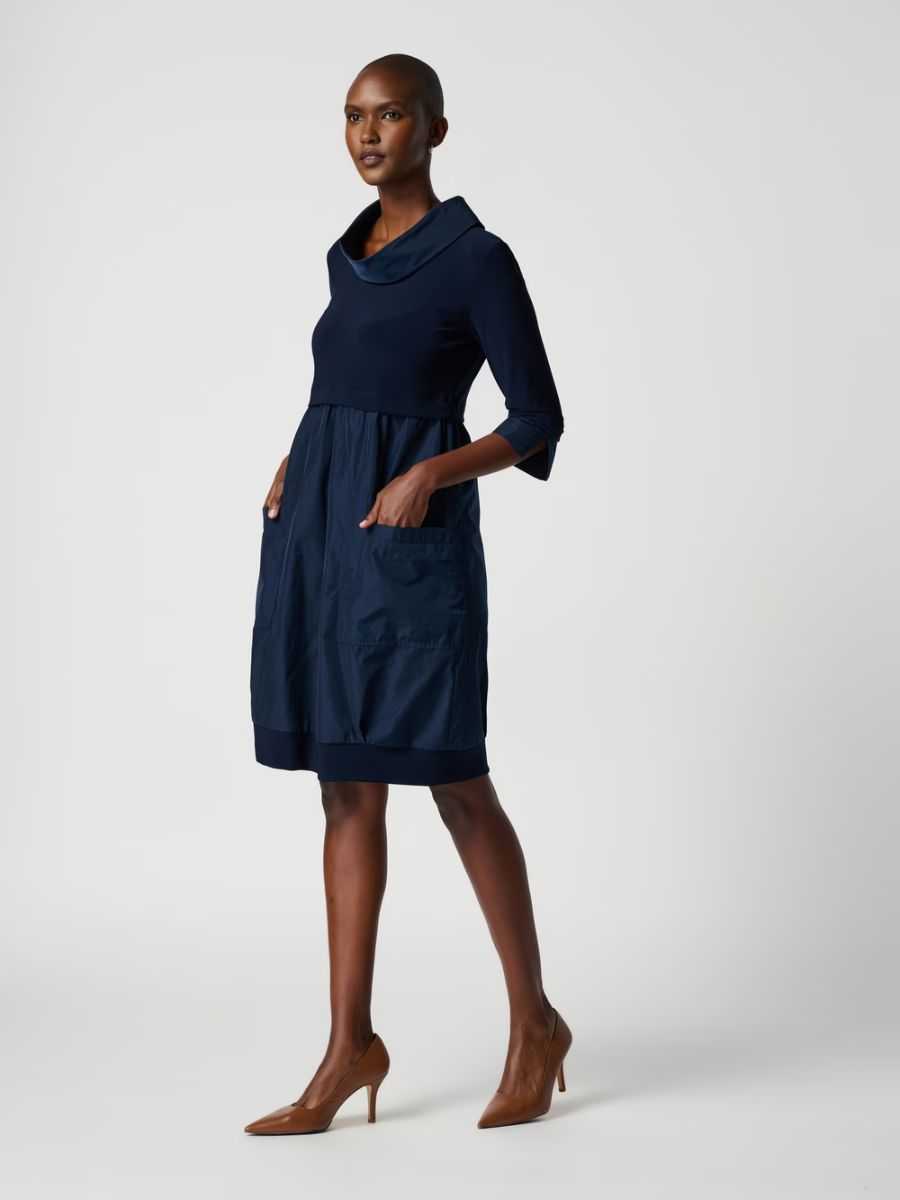 joseph ribkoff navy blue dress Joseph Ribkoff Miracle Nylon Dress – Samuel & Co