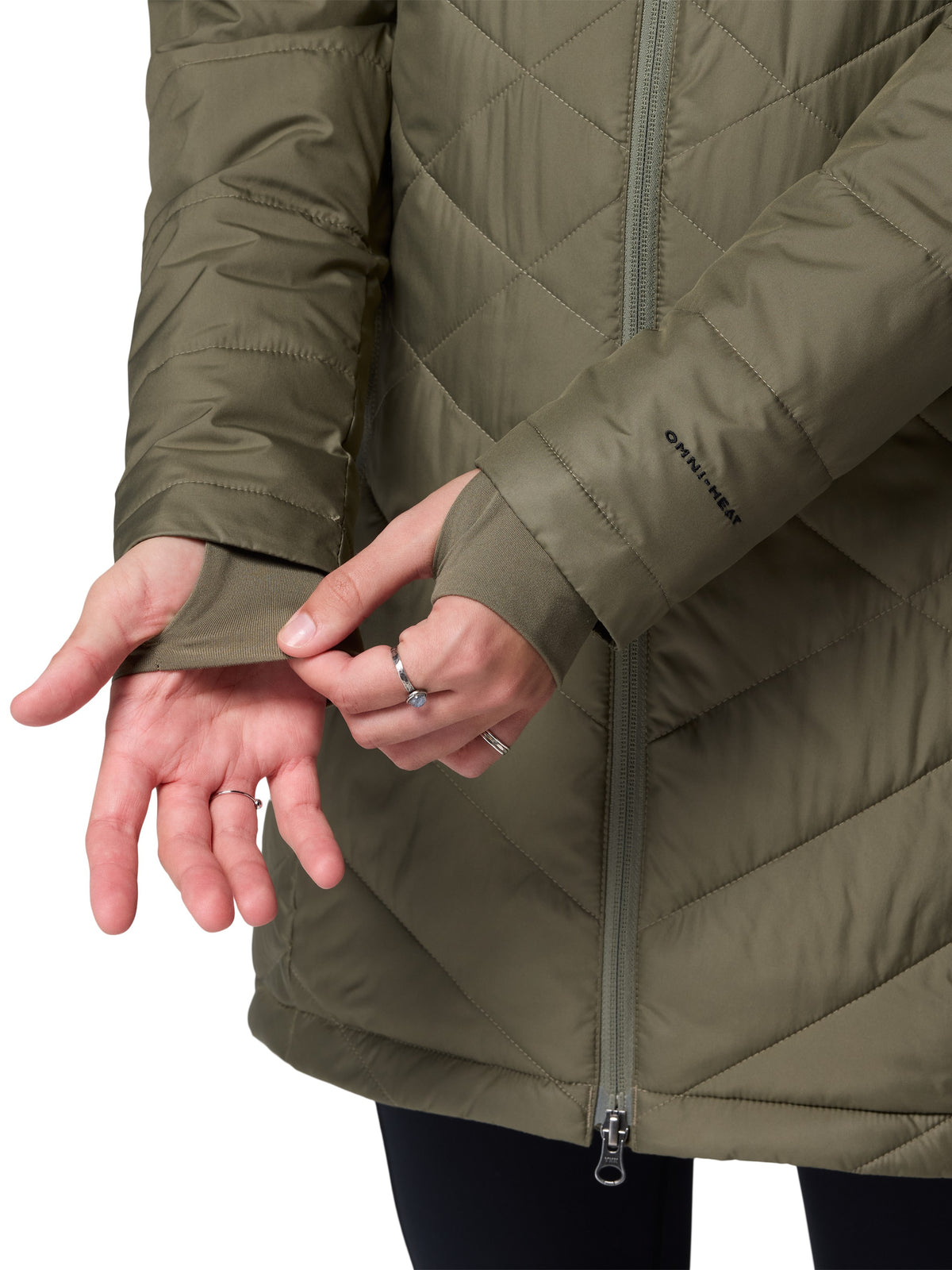 Columbia Heavenly 3/4 Length Hooded Omni-Heat Jacket
