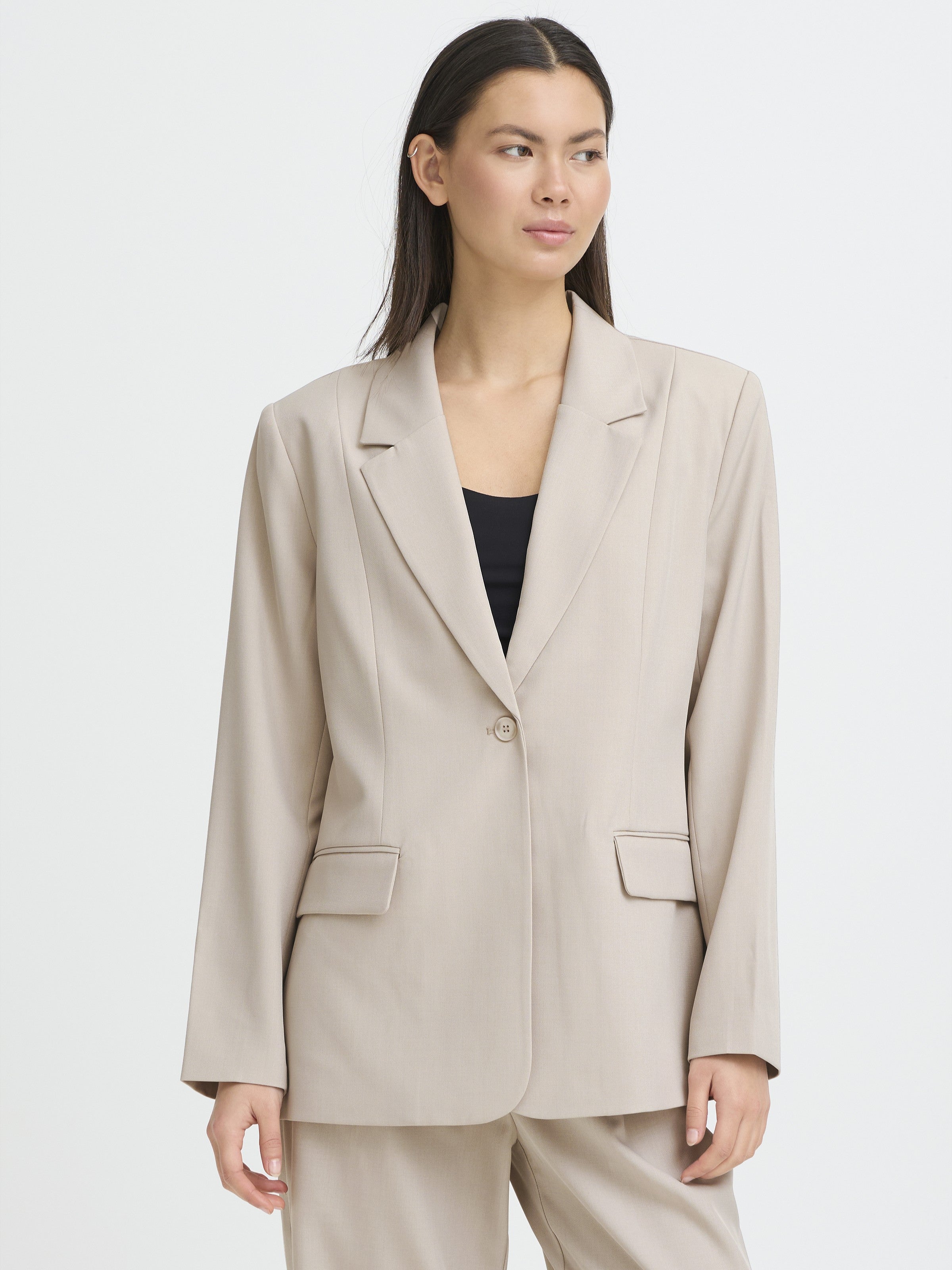 ICHI Fava 1 Button Blazer