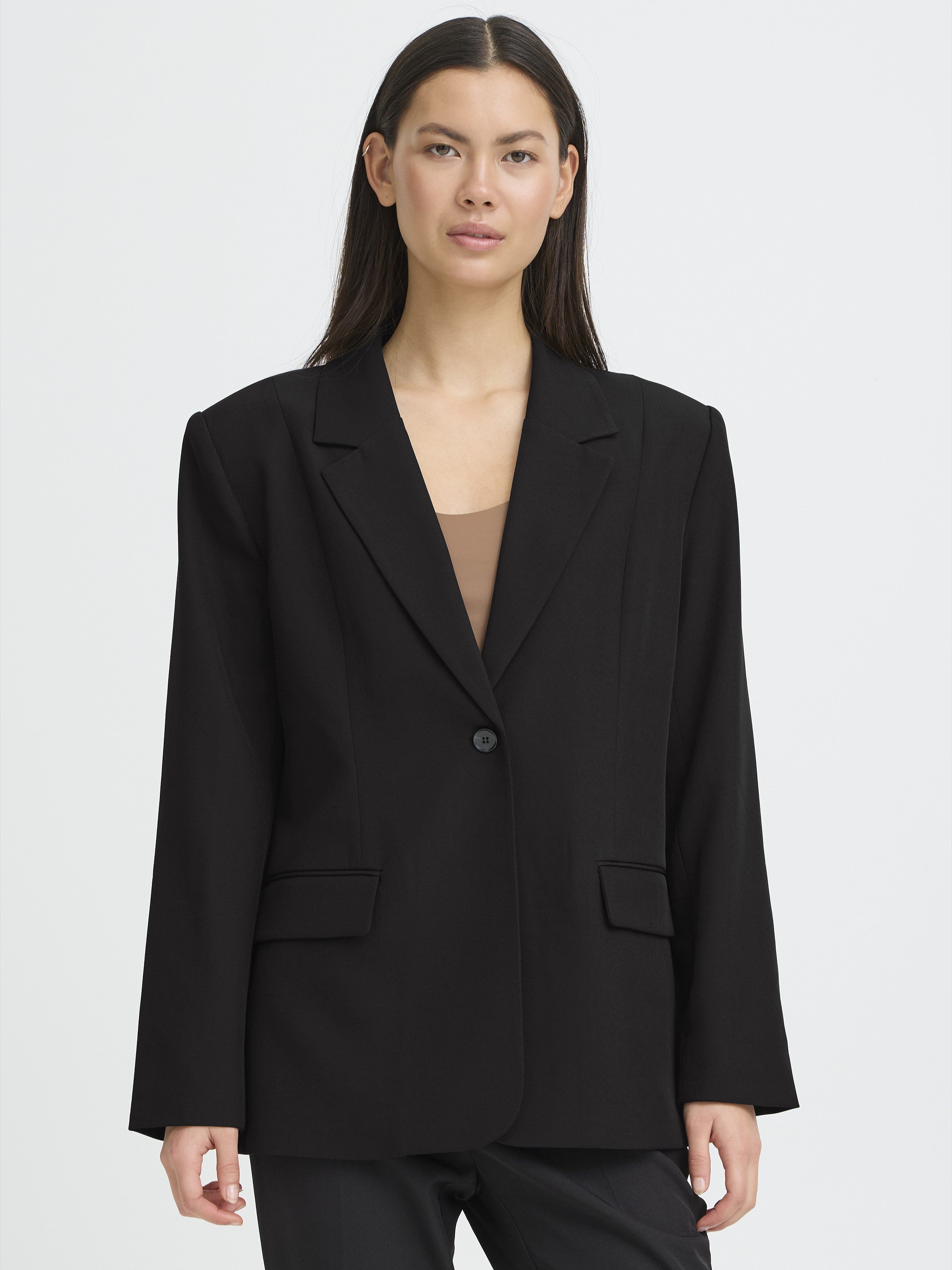 ICHI Fava 1 Button Blazer