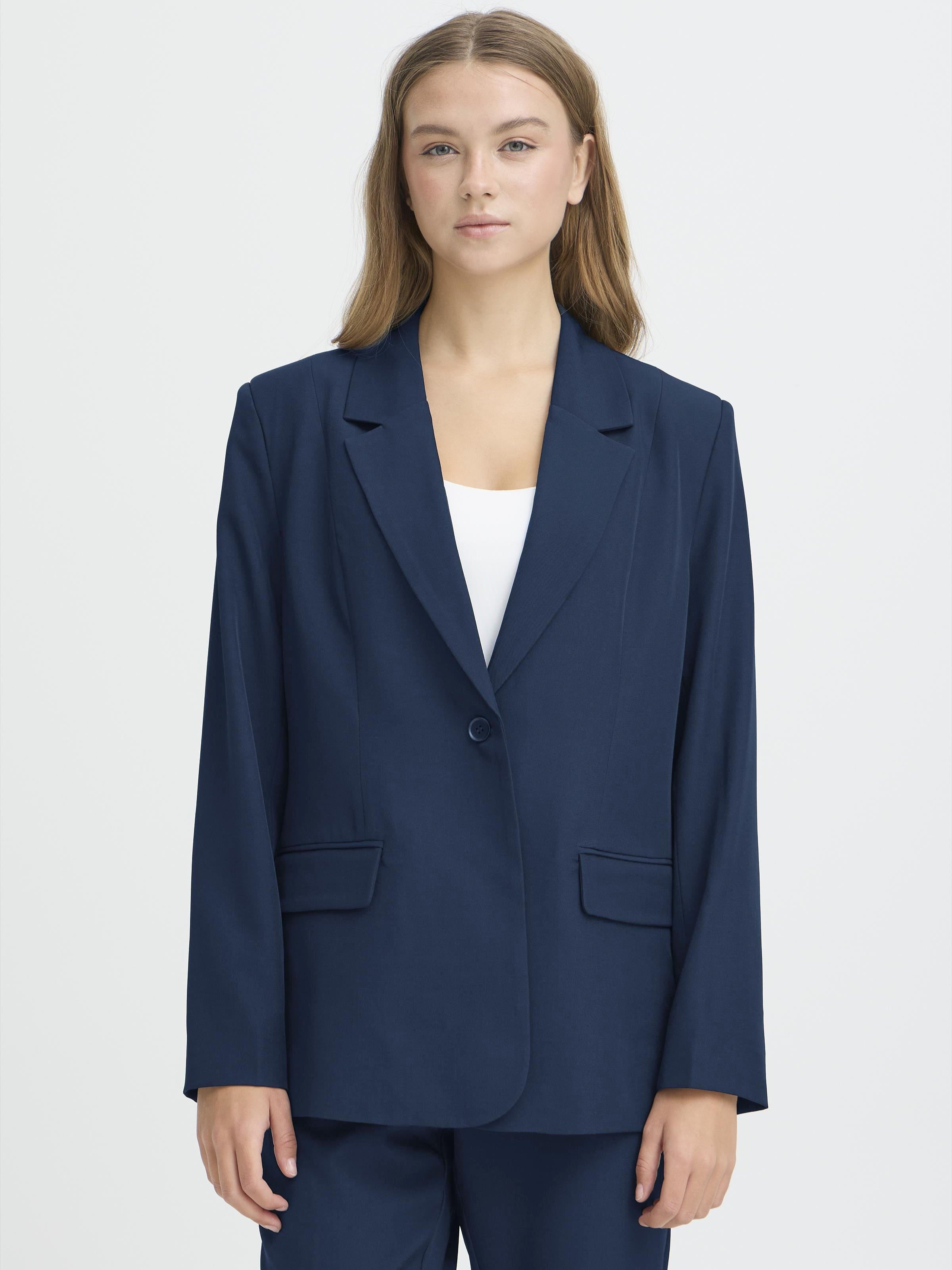 ICHI Fava 1 Button Blazer