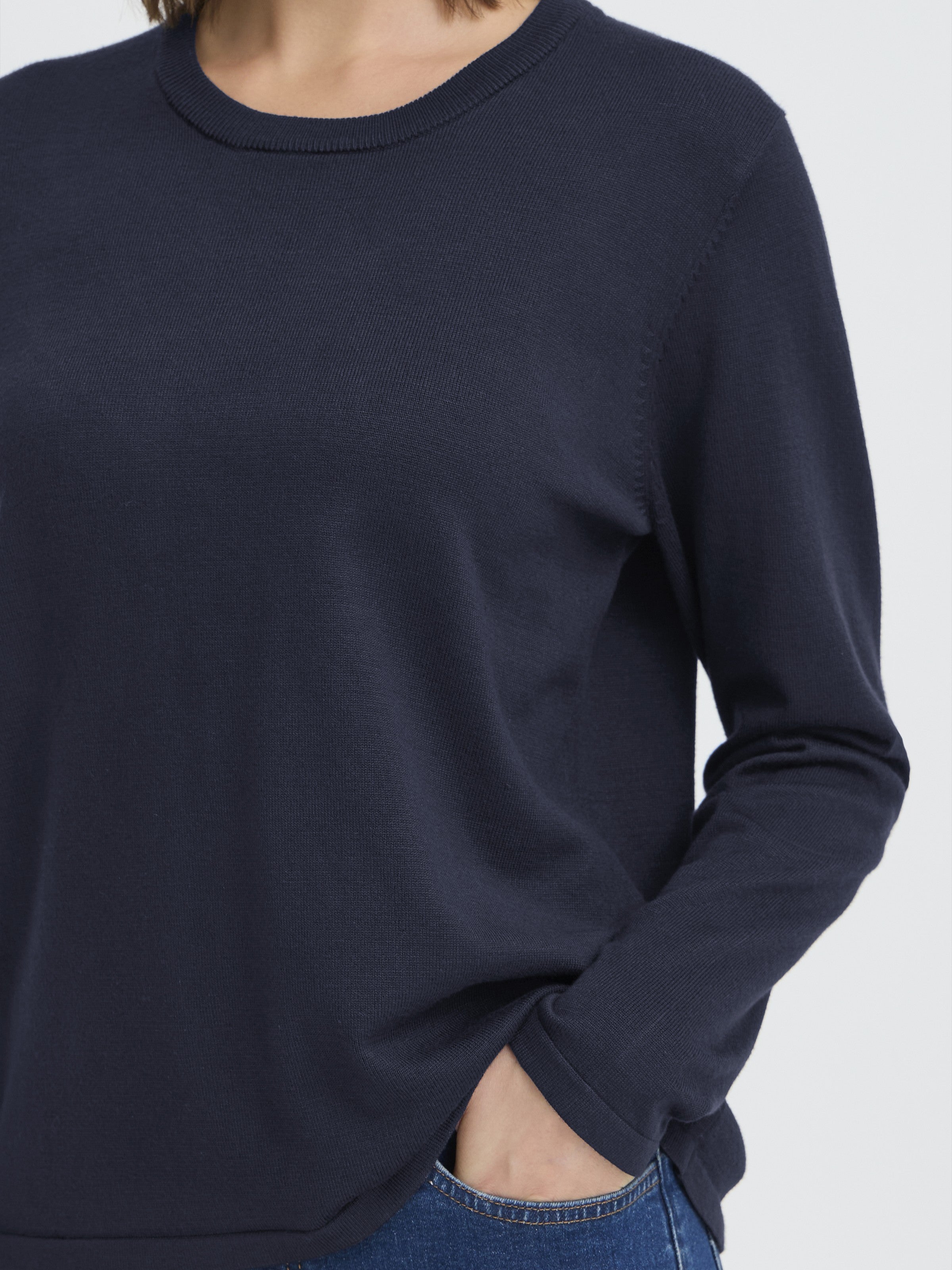 Ichi Luis Classic Crew Neck Sweater