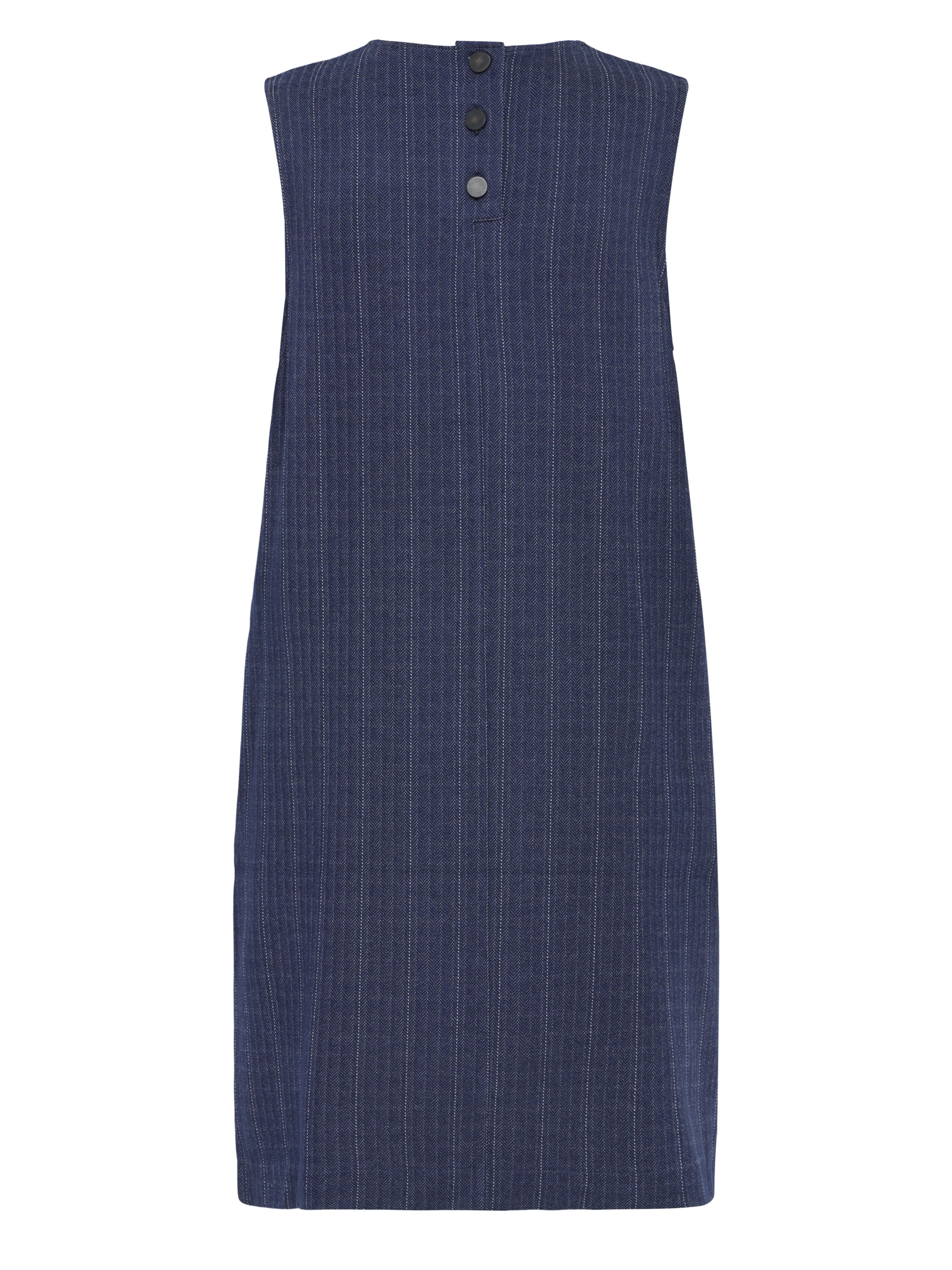 Ichi Kate Stretch Pinstripe Sleeveless Dress