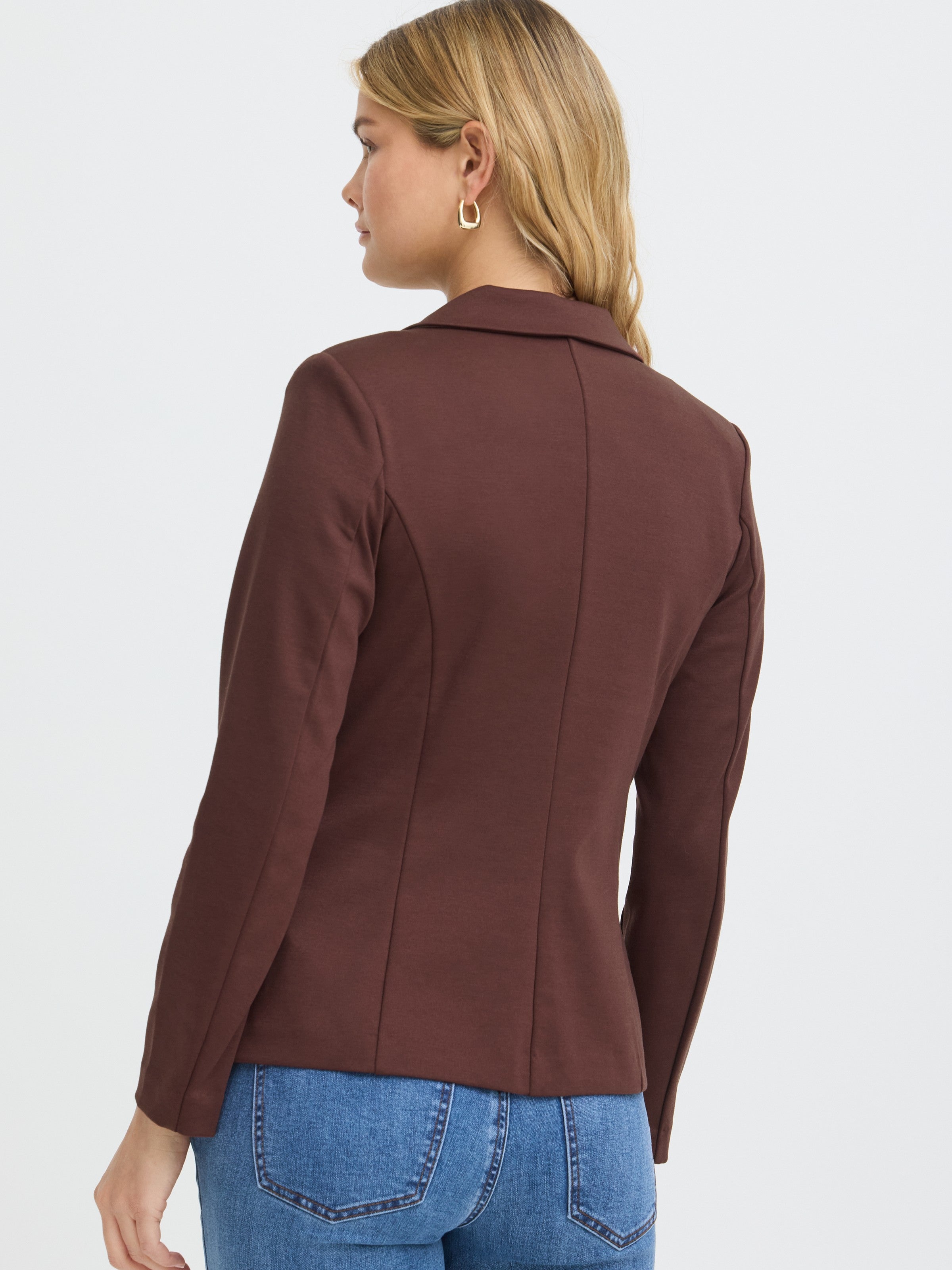 Fransa Jenns One-Button Stretch Blazer