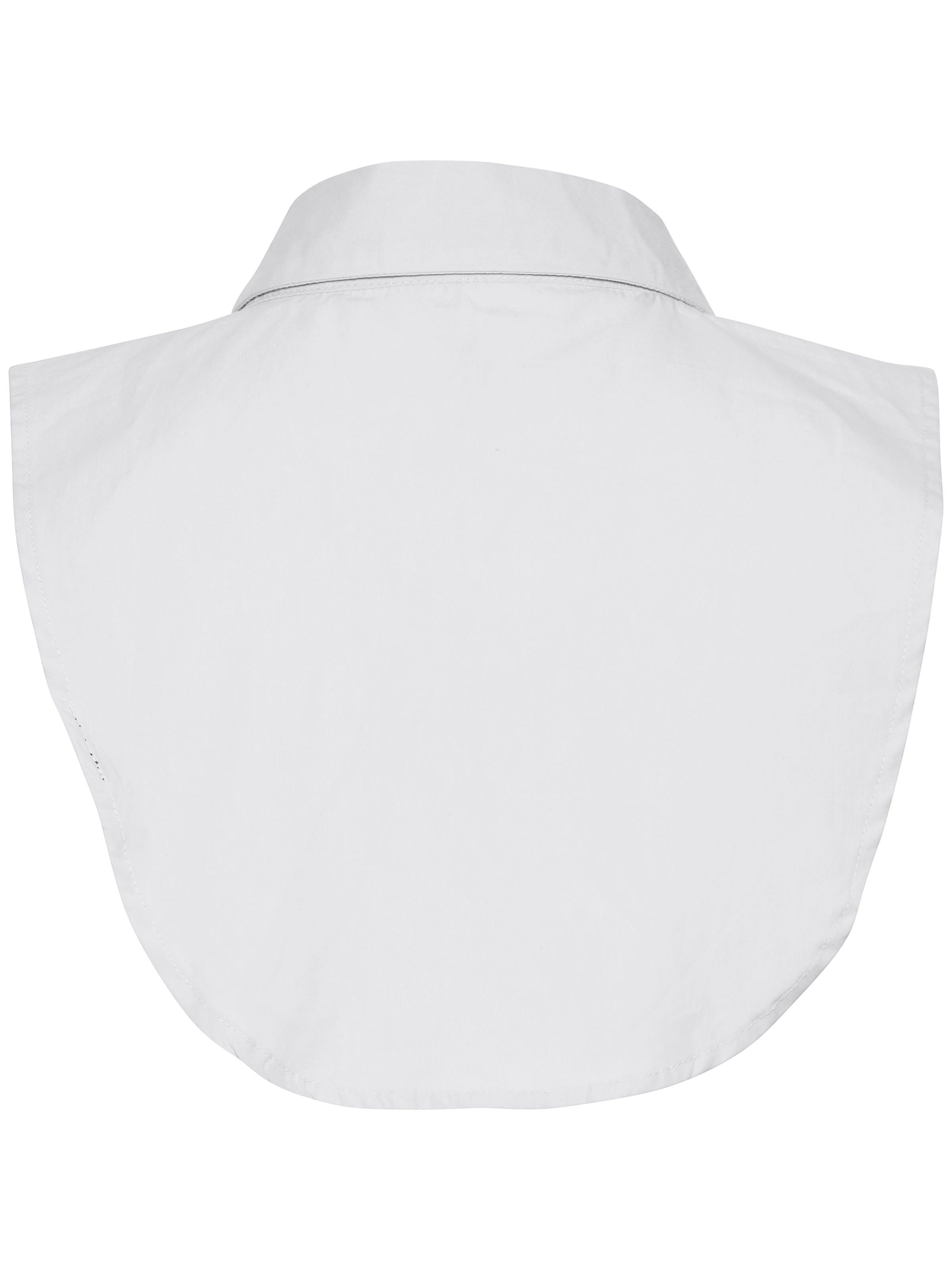 Fransa Removable Dickie Collar Insert in white, a versatile accessories piece for layering under sweaters and tops.