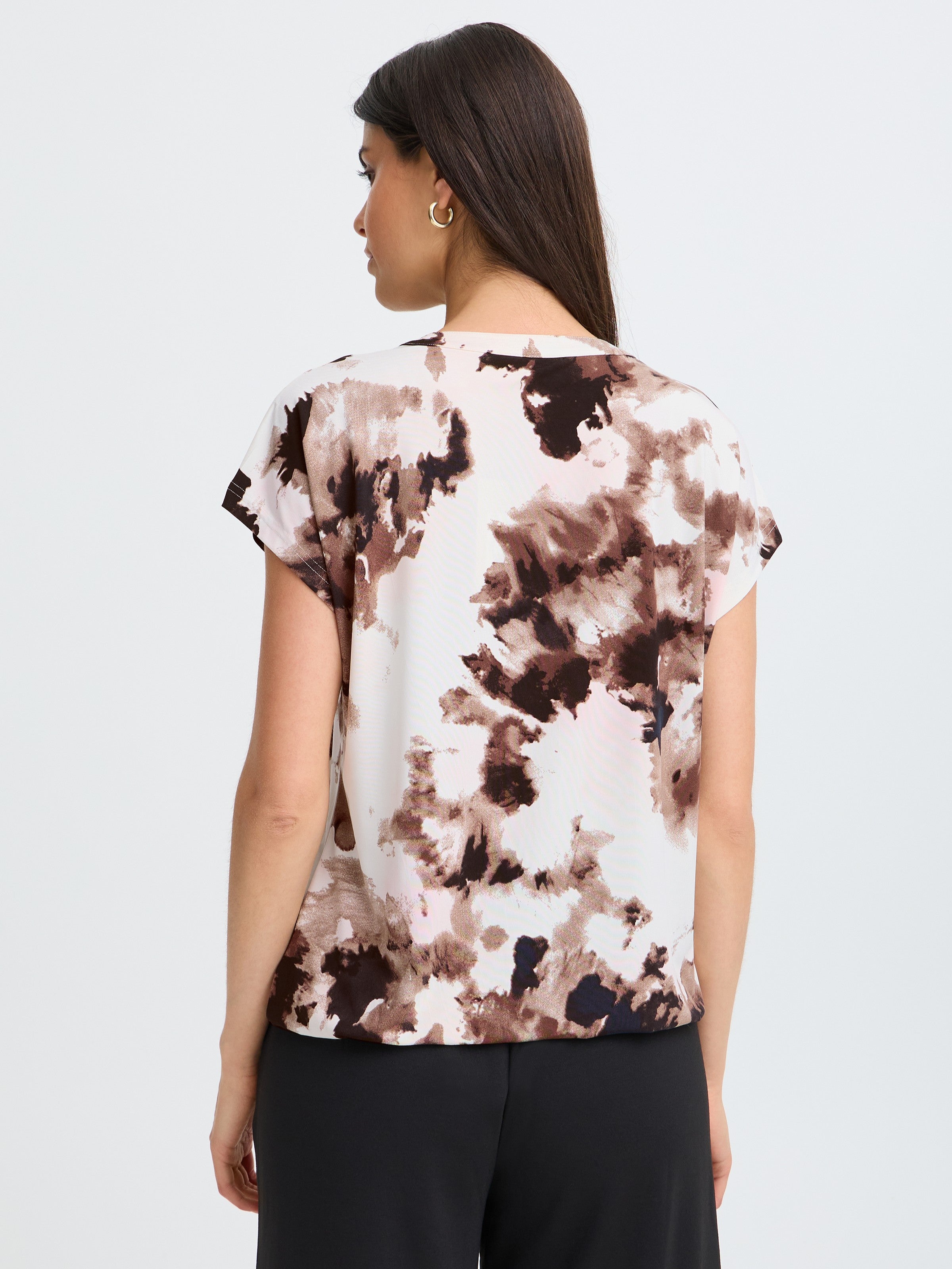 Fransa Seen V-Neck Top