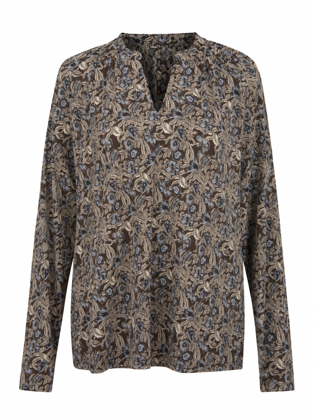 Fransa Long Sleeve V-Neck Seen Tee