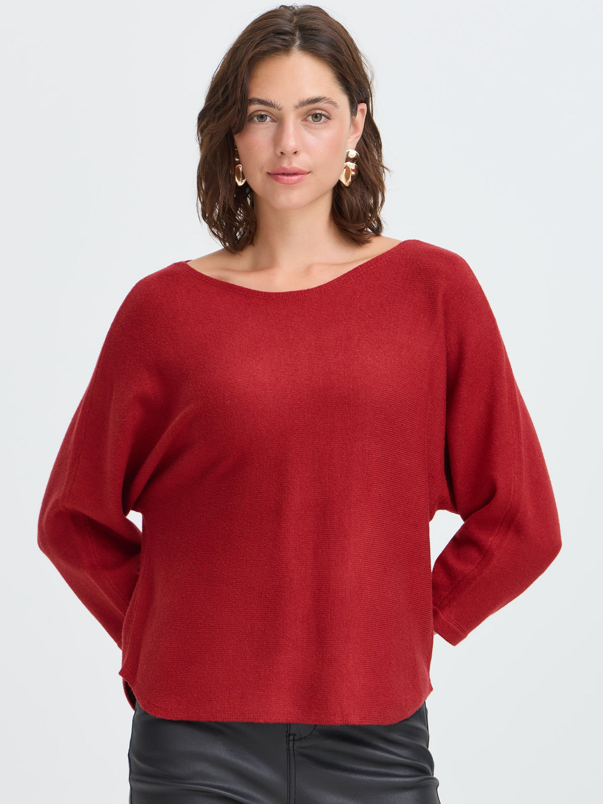 Fransa Addy Simon Ribbed Crew Neck Sweater