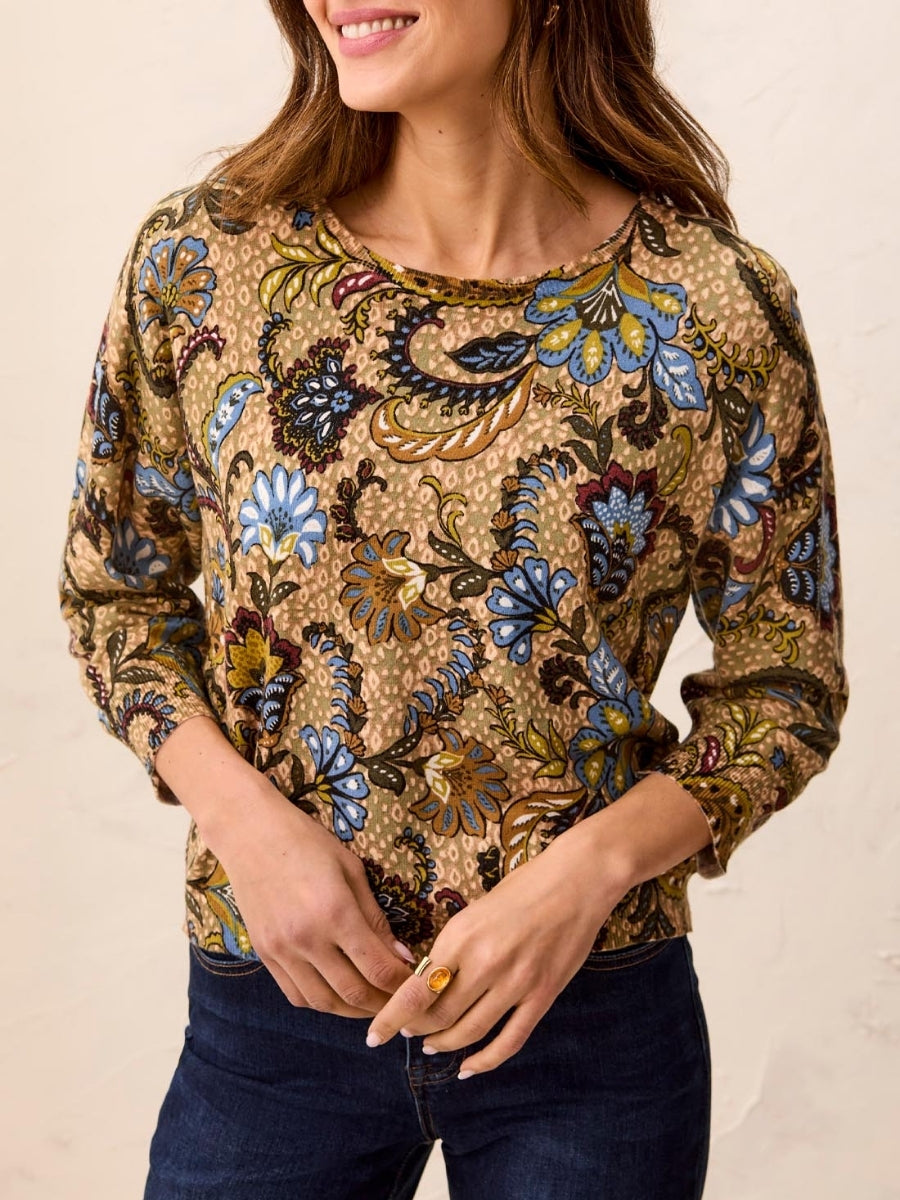 Tribal Treasure Crew Sleeve Sweater
