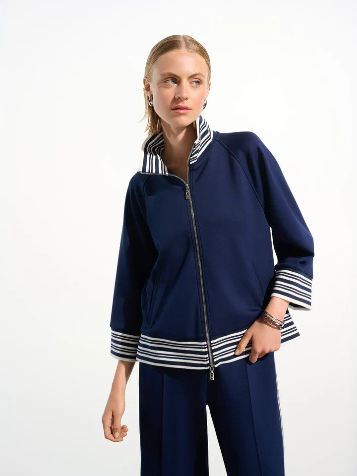 Joseph Ribkoff Scuba Stripe Jersey Jacket