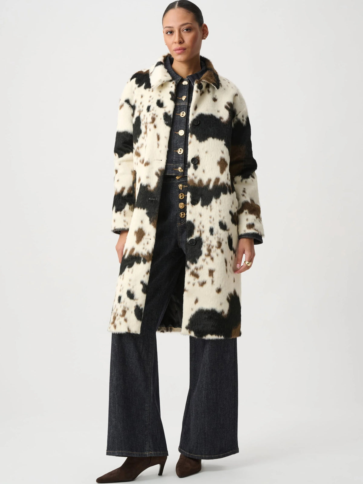 Joseph Ribkoff Bessie Faux Fur Button Coat