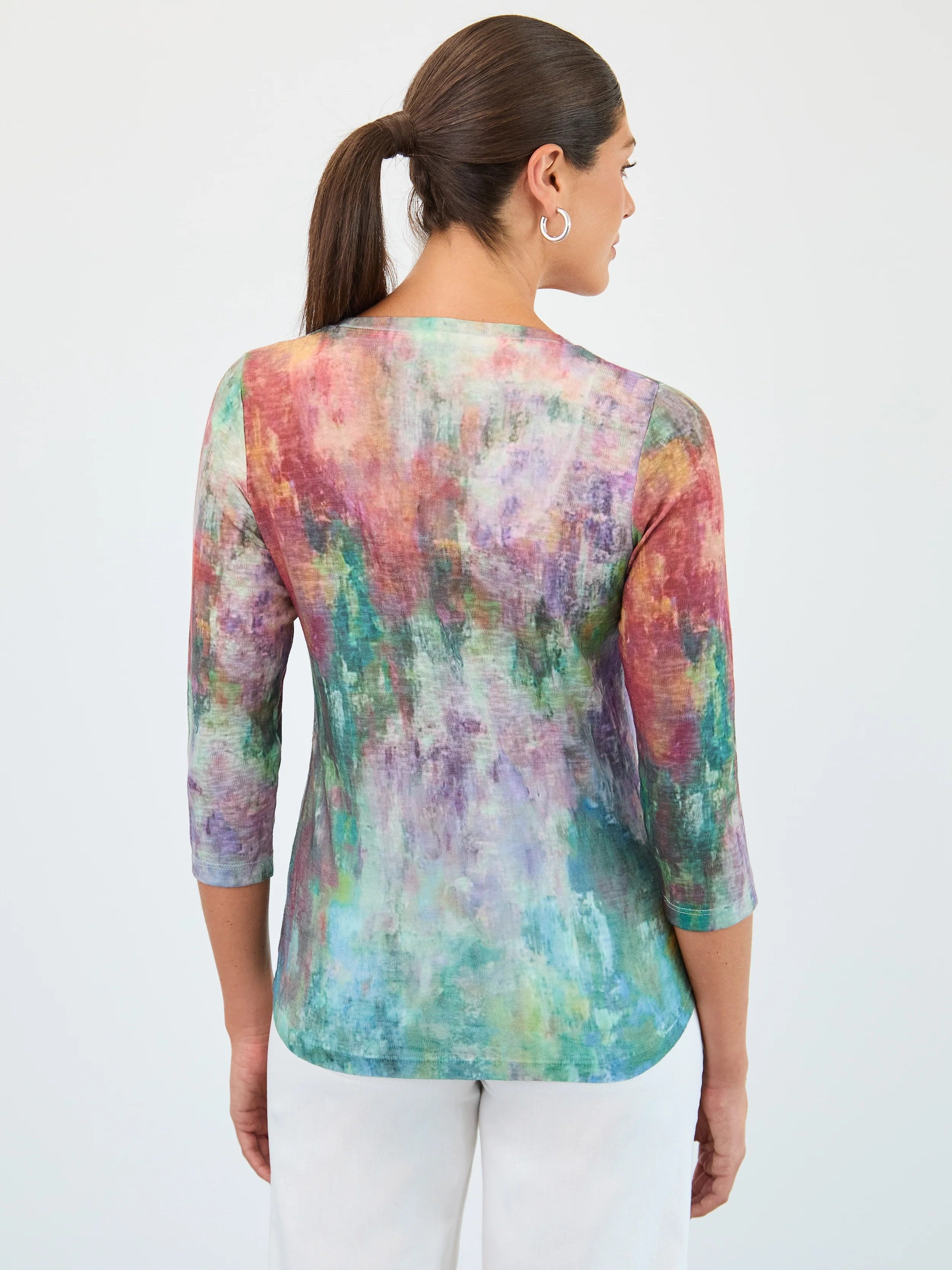 FDJ Floral V-Neck Top