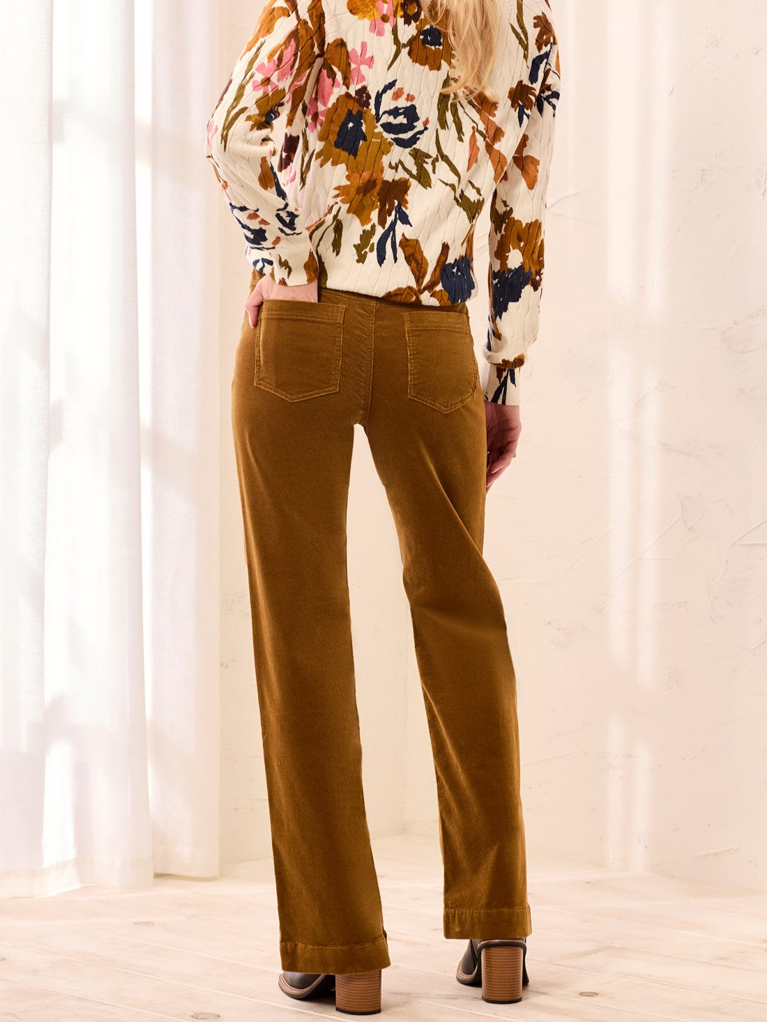 Tribal Petite Kinda The One Corduroy 28" Straight Leg Pants
