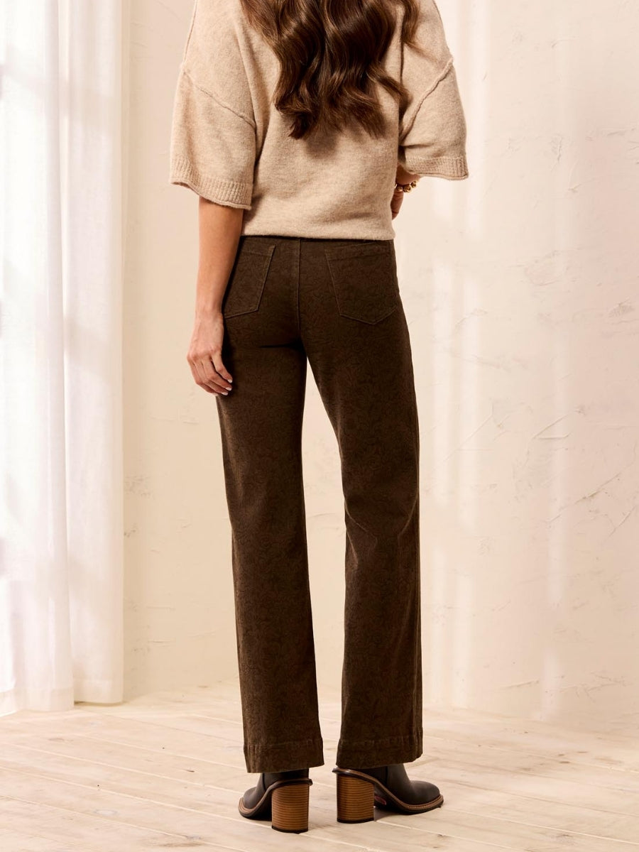 Tribal Paisley Tonal 5-Pocket Twill Pant