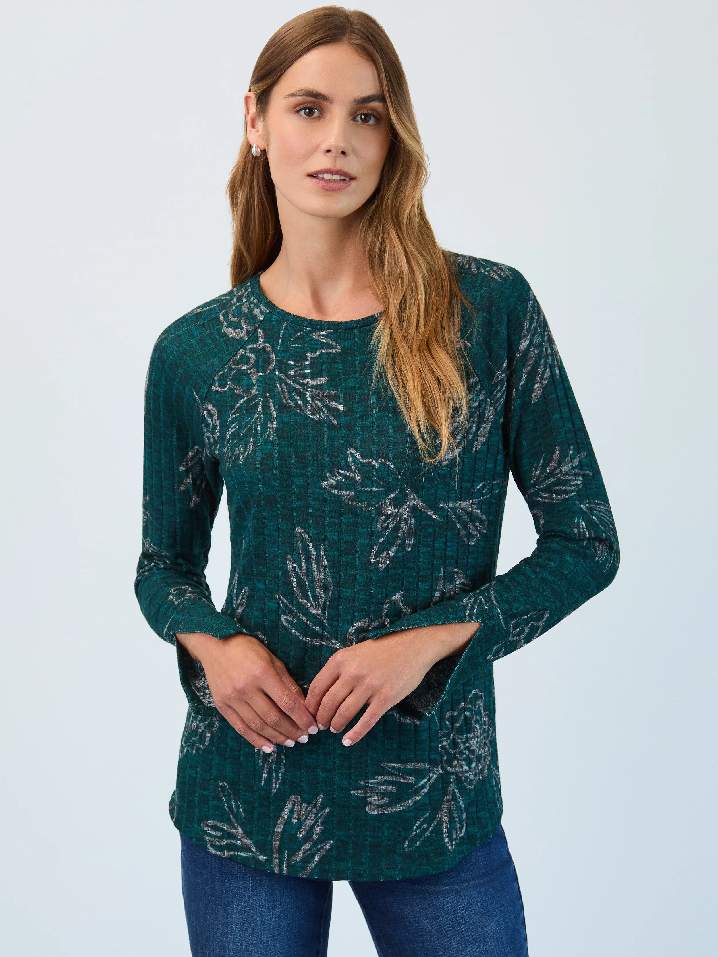 FDJ Long Sleeve Ribbed Top