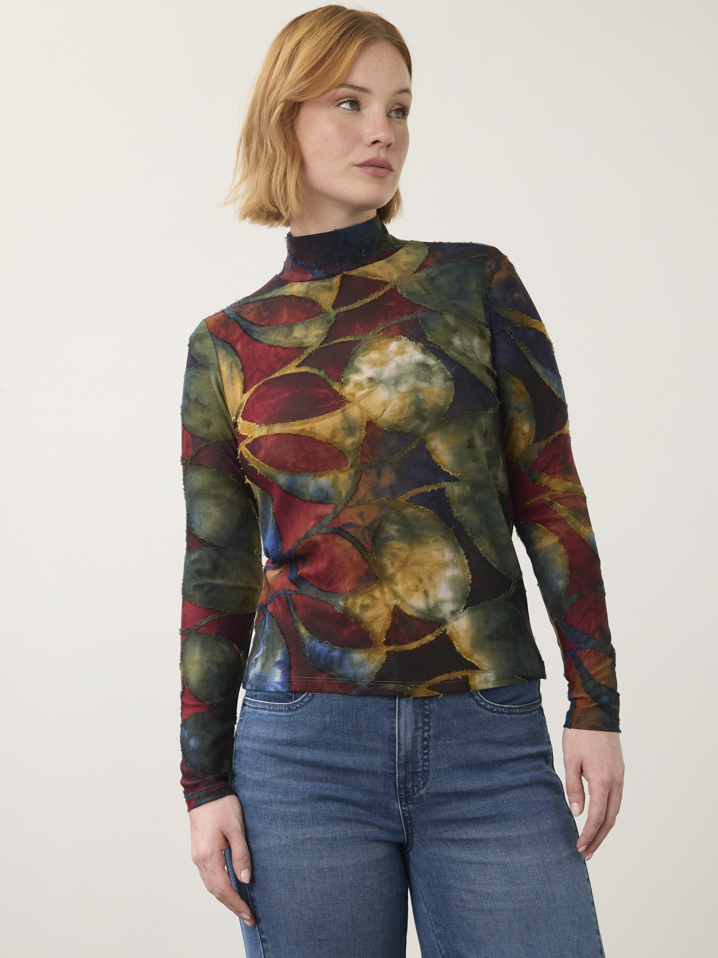 FDJ Autumn Burn Out Mock Top