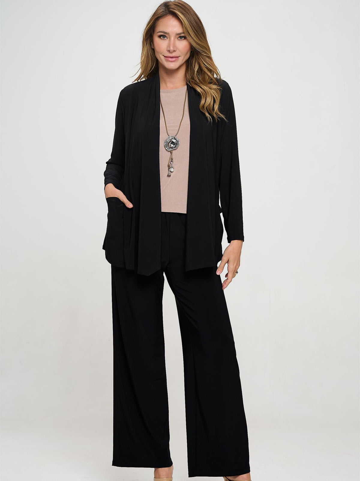 Barb Open Front Cardigan